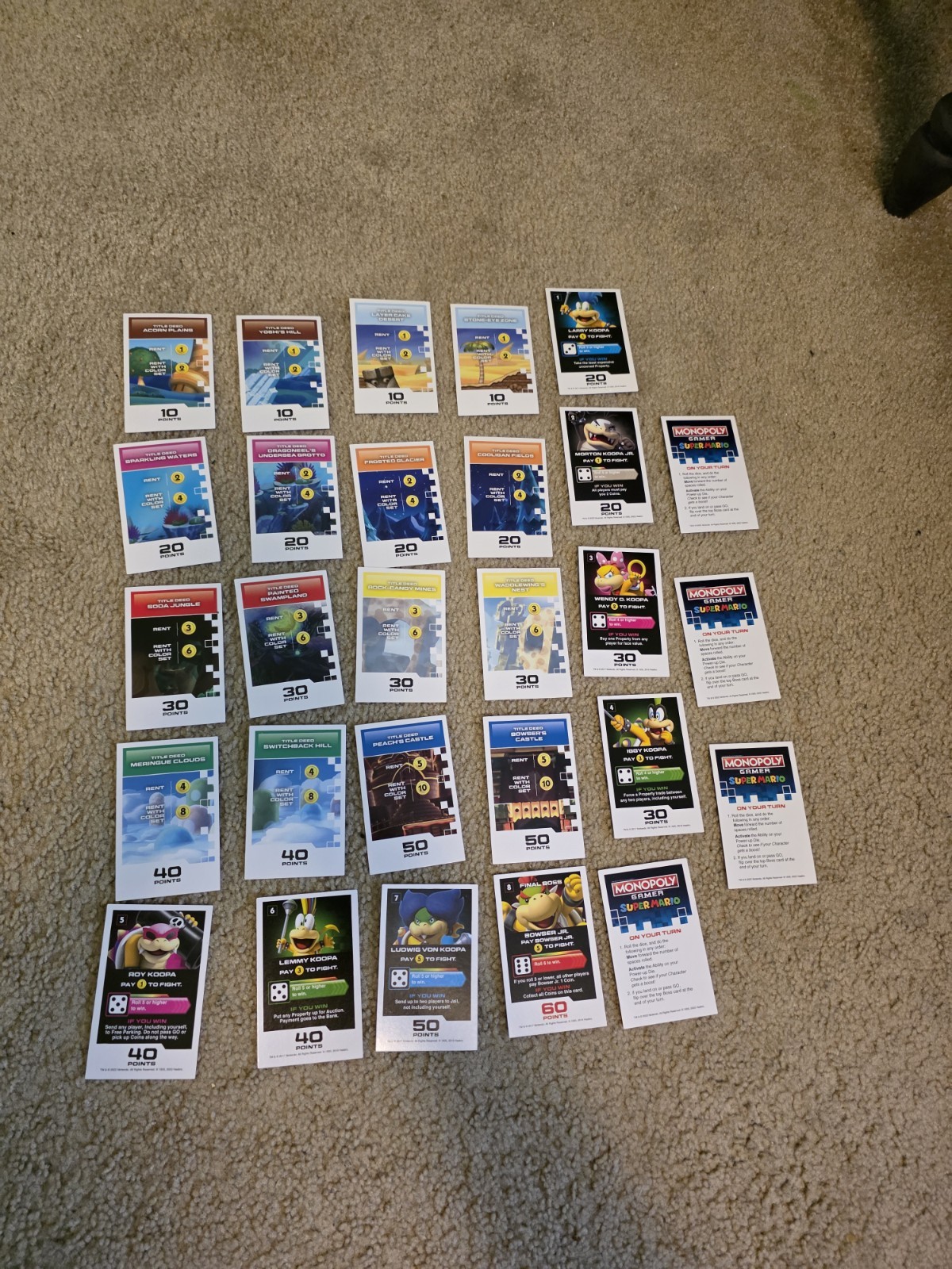 Hasbro Monopoly Gamer Mario, Mario Kart, Sonic, Overwatch Loose Complete