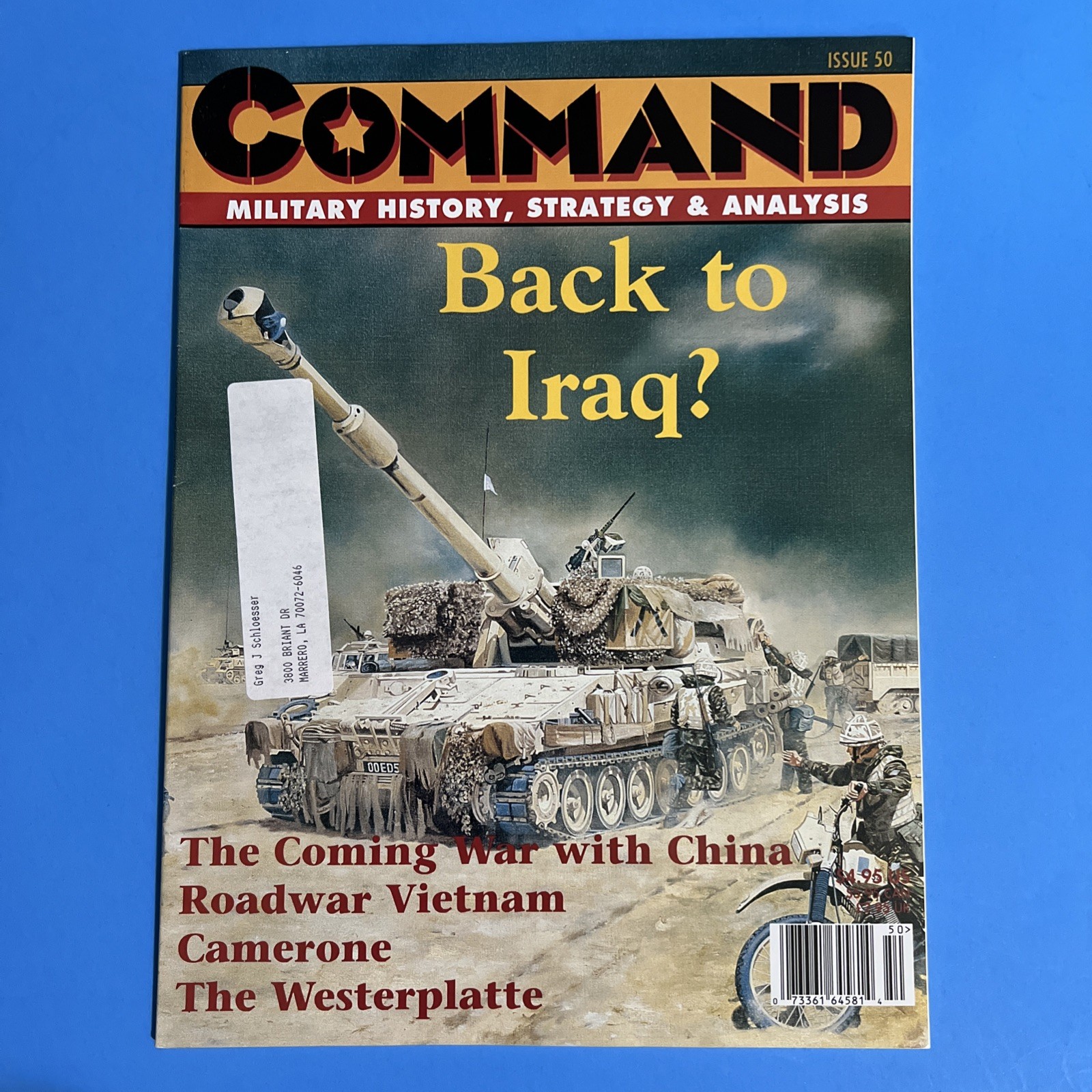 Command Magazine #50 w game : BACK to IRAQ, 2nd ed. XTR 1999. UNPUNCHED