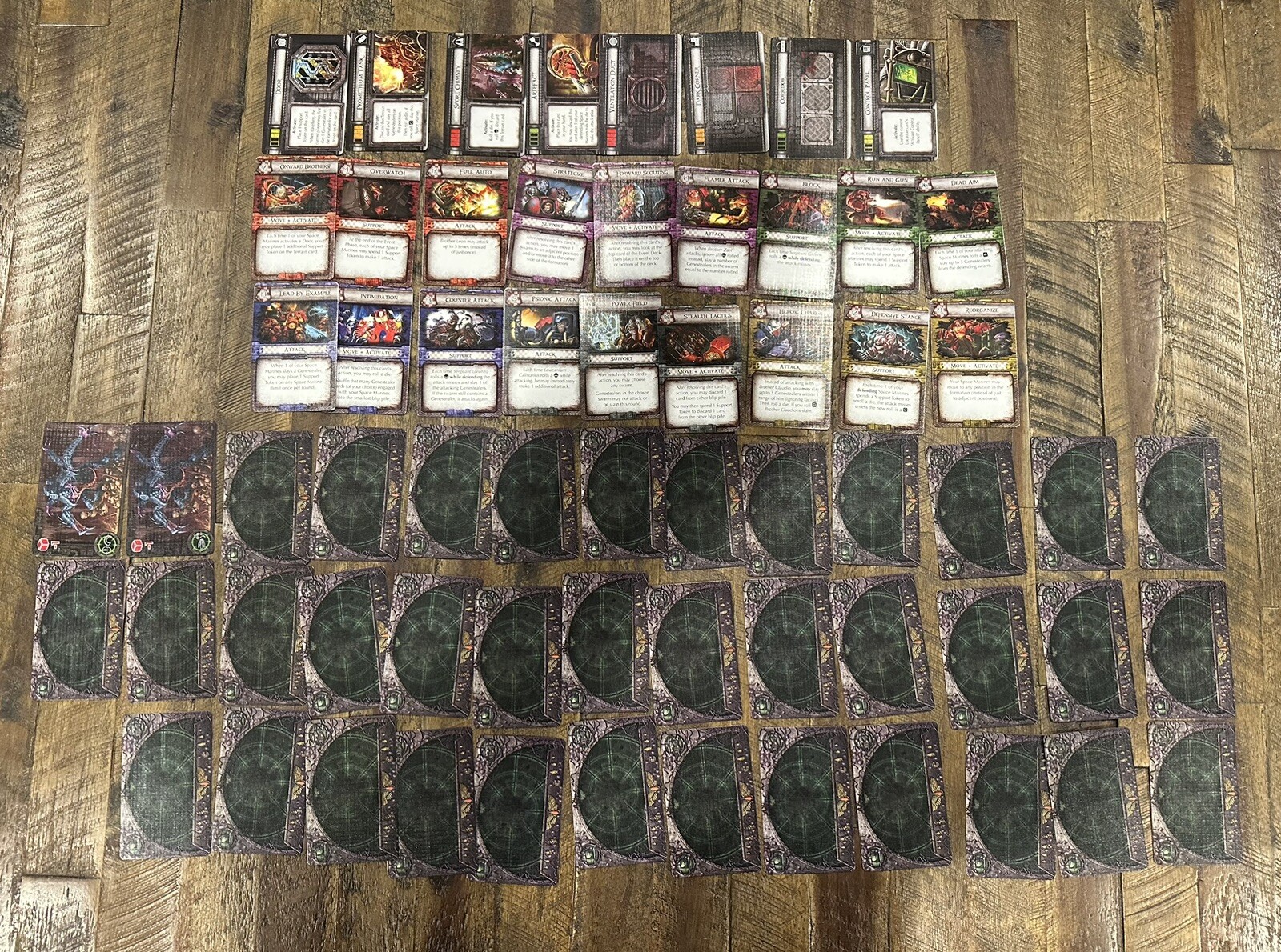space hulk death angel card game +3 Exp Deathwing, Mission 1, Tyranid Complete