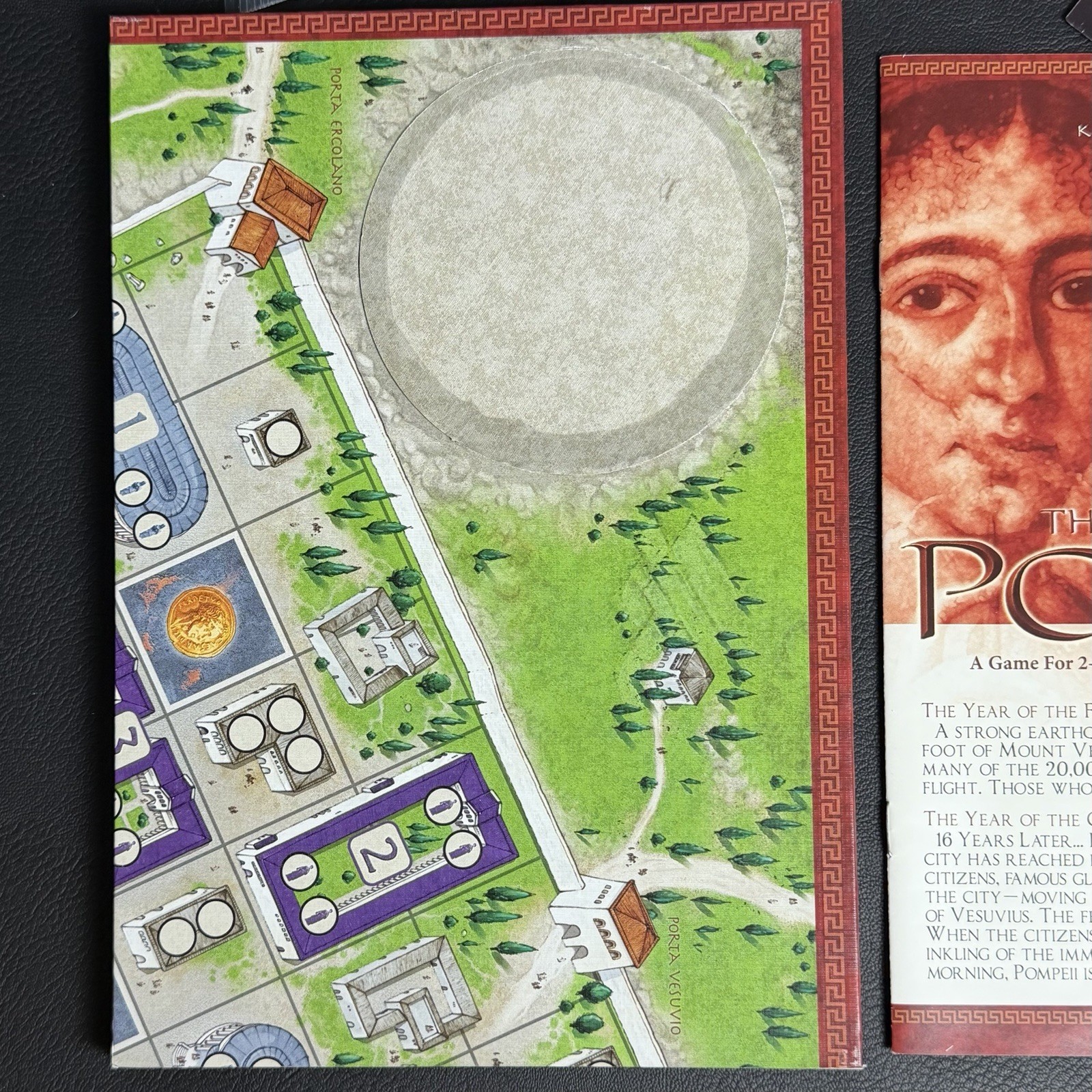 The Downfall of Pompeii Board Game by Mayfair Games