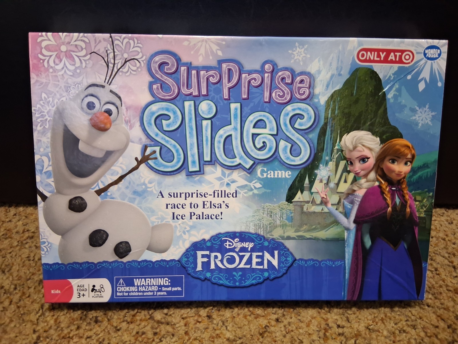 Disney Frozen Suprose Slides Board Game 2014 100% Complete FREE SHIPPING