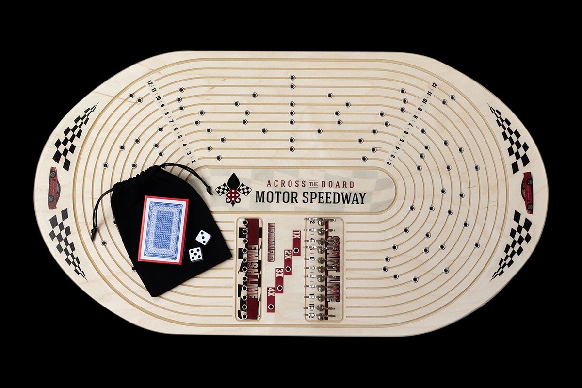 Across The Board Motor Speedway Game