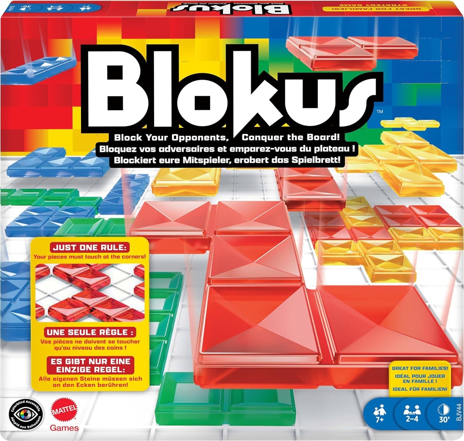 Blokus Strategy Board Game for Kids & Families with Color Blind Accessible Pi…