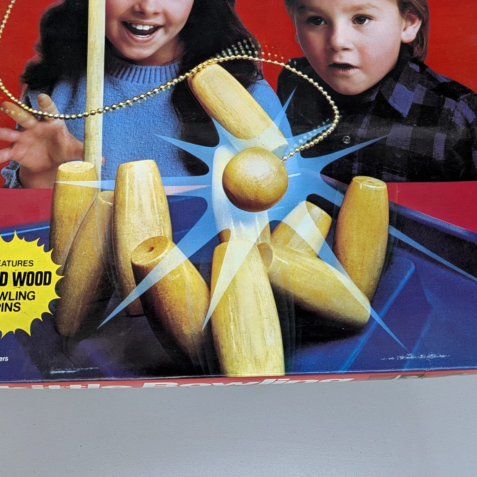 Pressman Skittle Bowling Game #44 Wooden Pins Complete Rules Score Vintage 1987