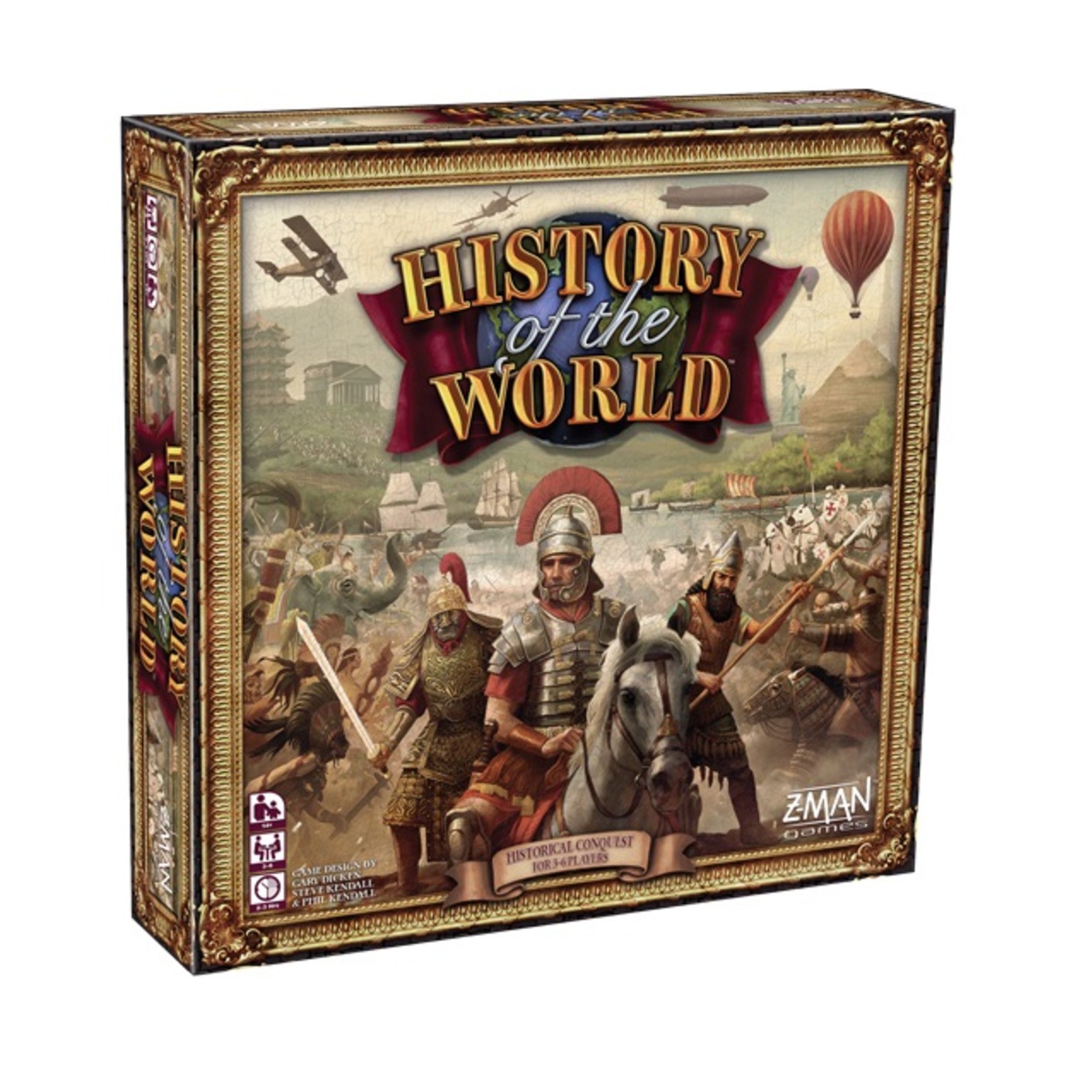 Z-Man Boardgame History of the World Box VG/EX