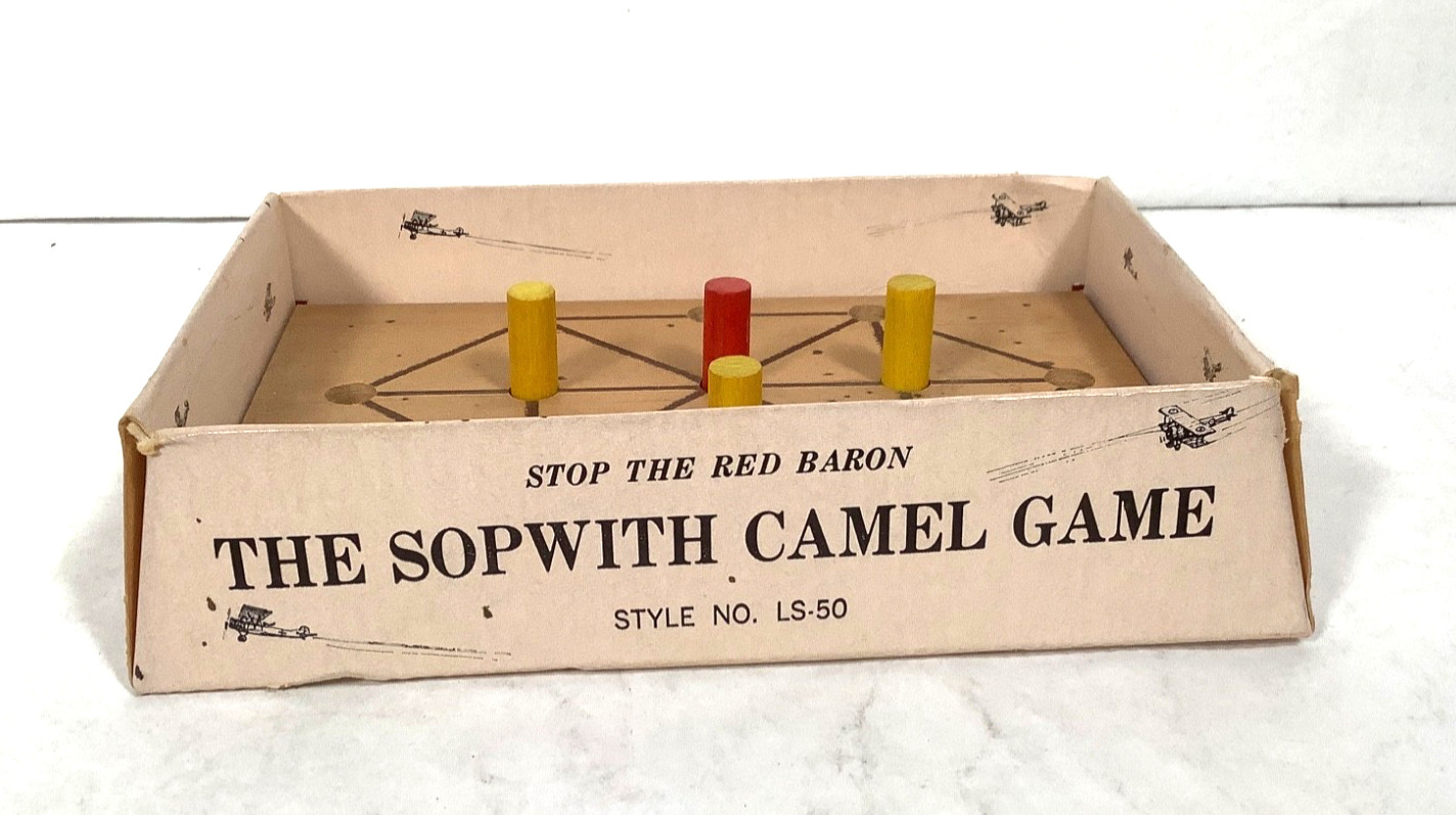 Skor-Mor STOP THE RED BARON Board Game Abstract Strategy rare Vtg 1960’s