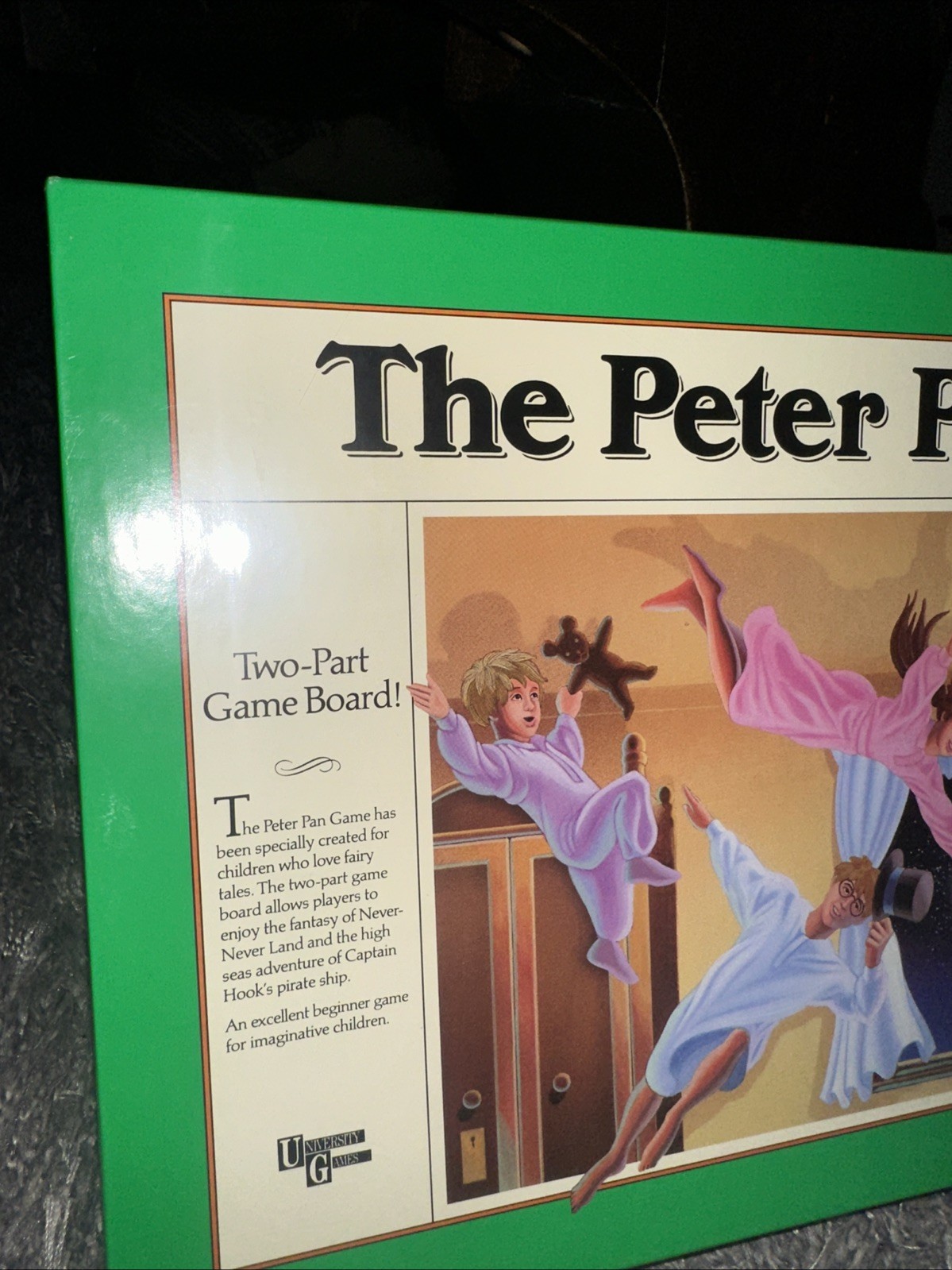 1990 University Games the Peter Pan Board Game Complete See Description