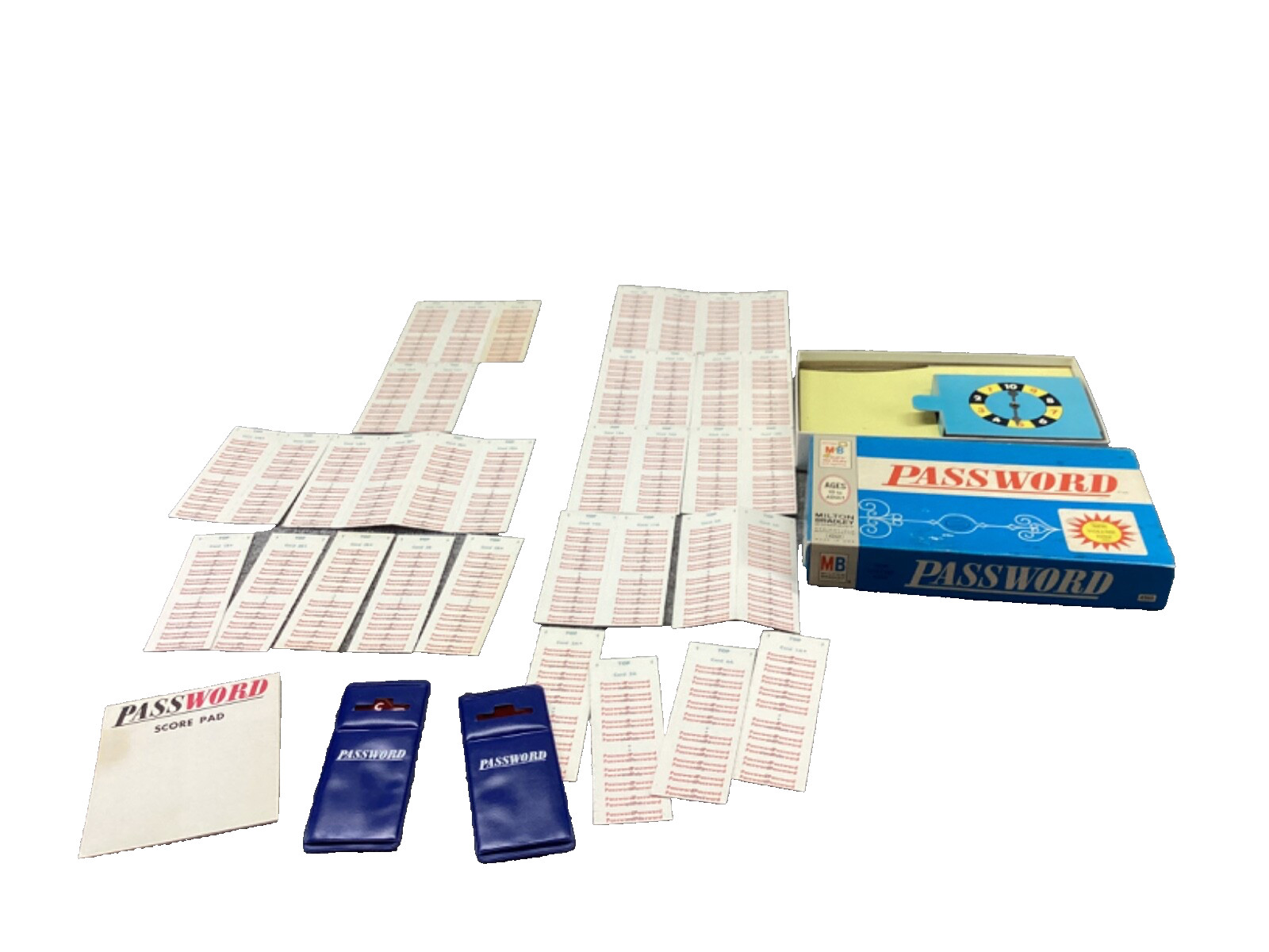 Password Board Game Milton Bradley 4260 Volume 9 Vintage 1966 Incomplete