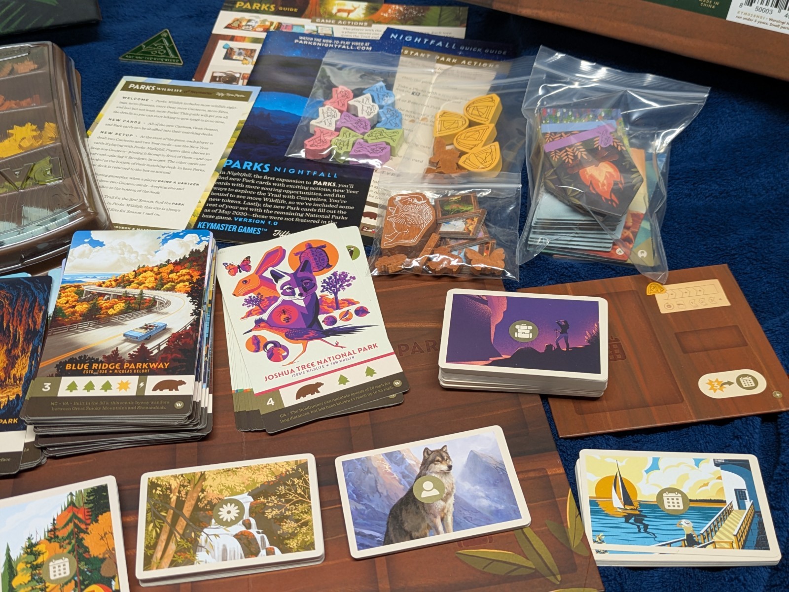 Parks Board Game 1st Ed. COMPLETE + All Expansions Rare Barnes & Noble Promo Box