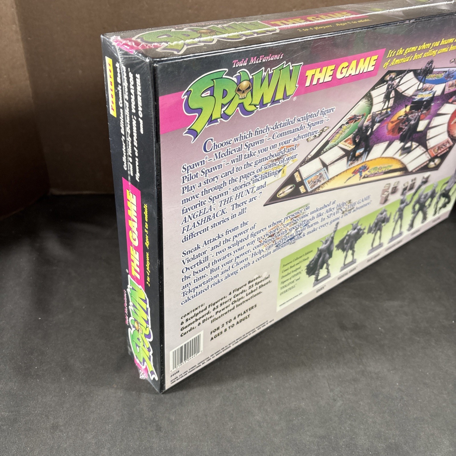 SPAWN THE GAME BOARD SEALED NEW VINTAGE ACTION FIGURE HORROR PRESSMAN