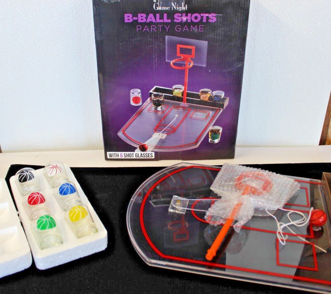 Game Night “B-Ball Shots” Party Game, Drinking Game OPEN BOX