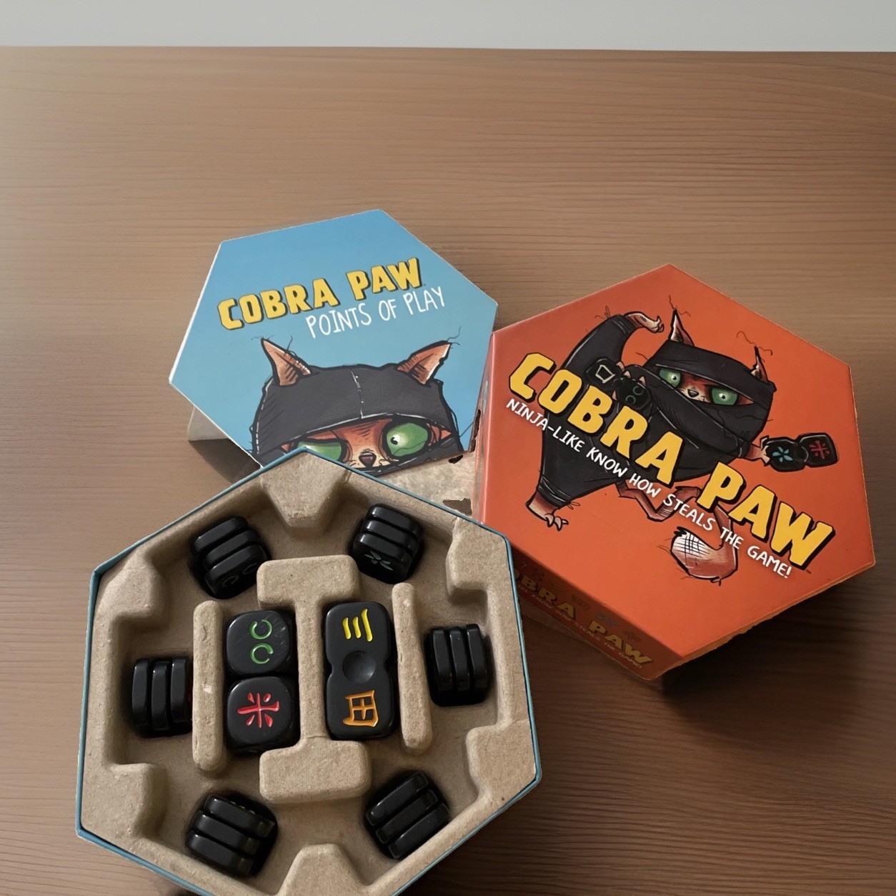 Cobra Paw Ninja Tile Game Bananagrams Master Meow Clawfuku Cat Ninja COMPLETE