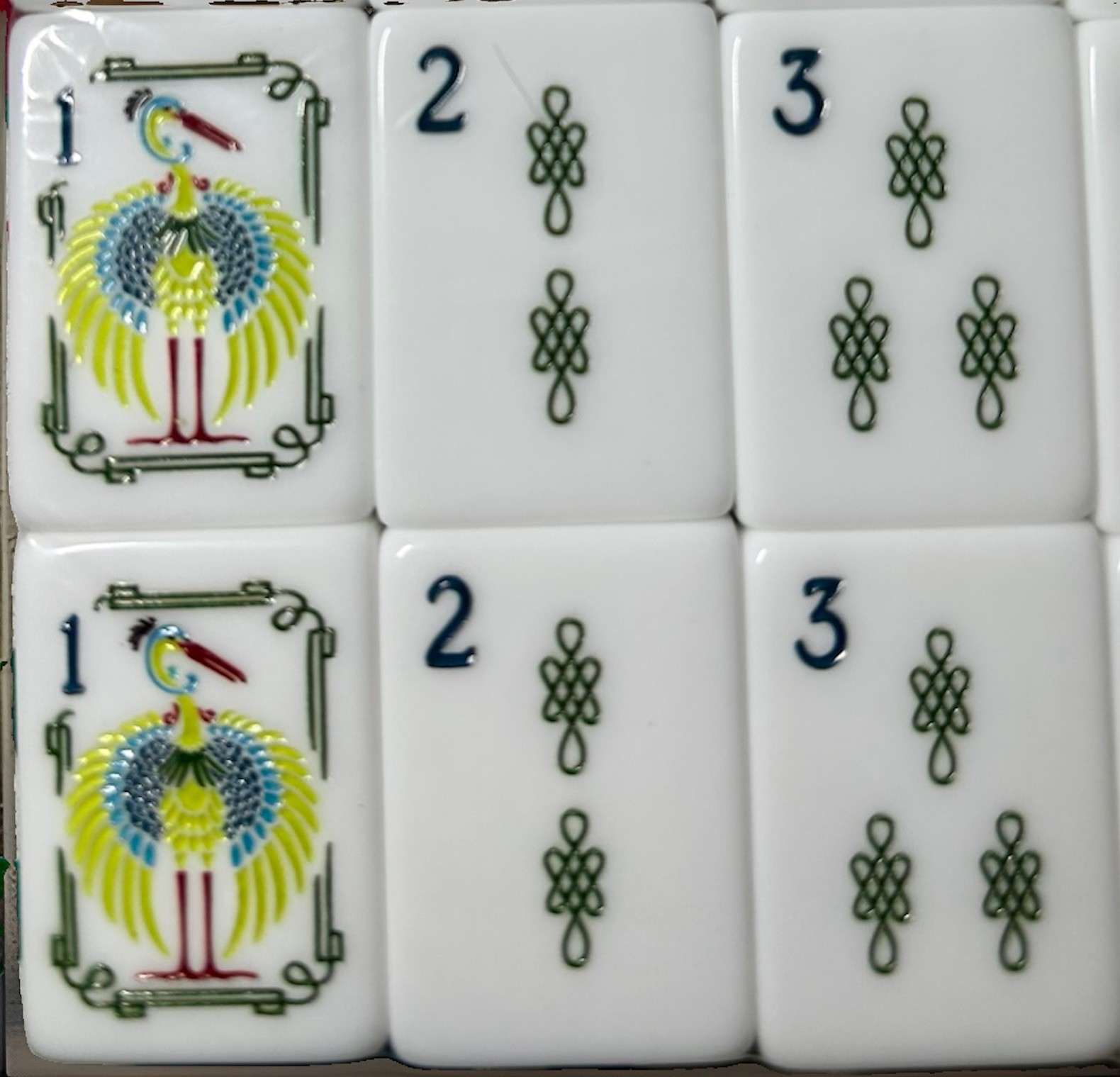 American Mahjong Tiles 160 Engraved 1.4” Acrylic Tiles •Racks & Pushers •Mat