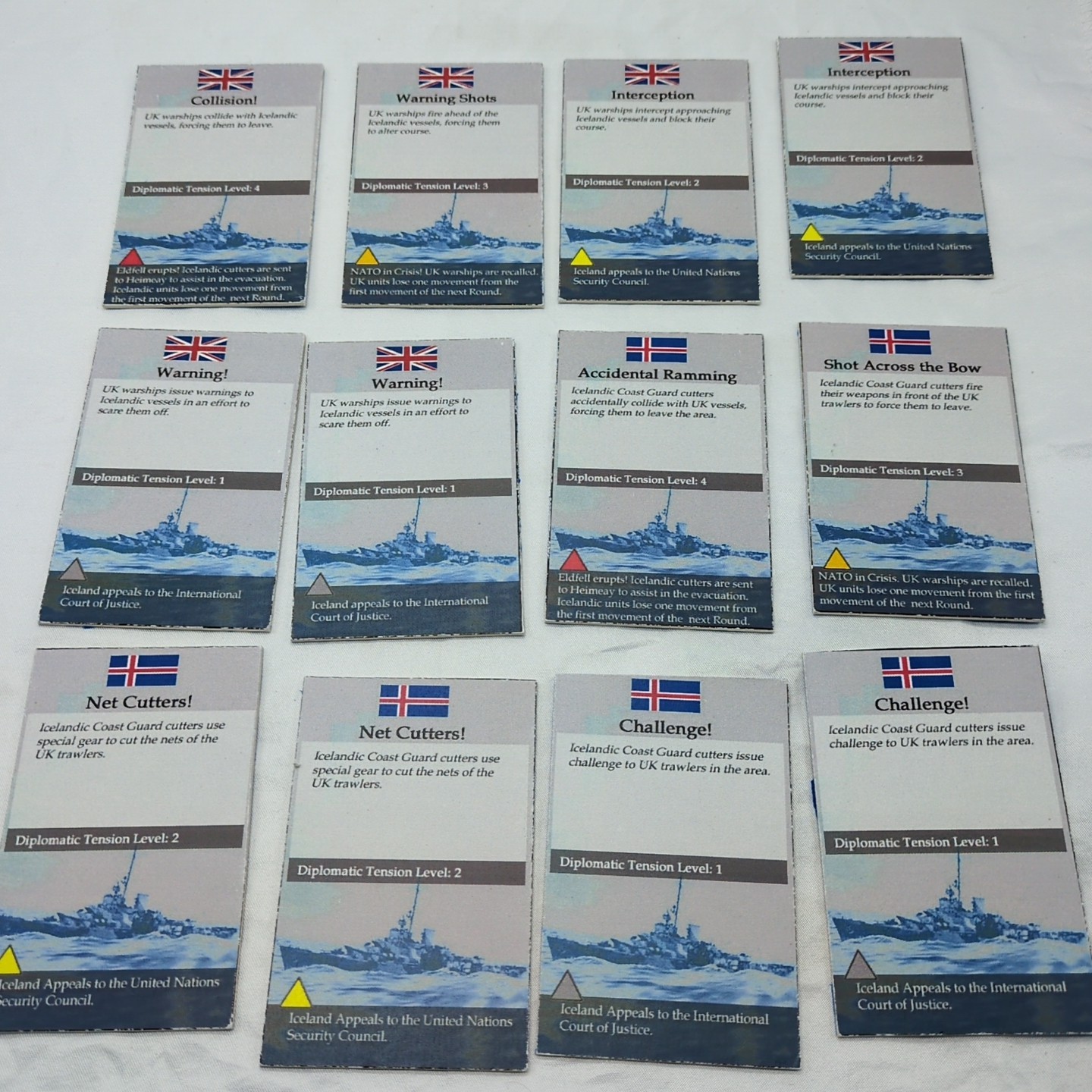 (16) Cards For Cod Wars: Iceland Vs Great Britain In The 1970s