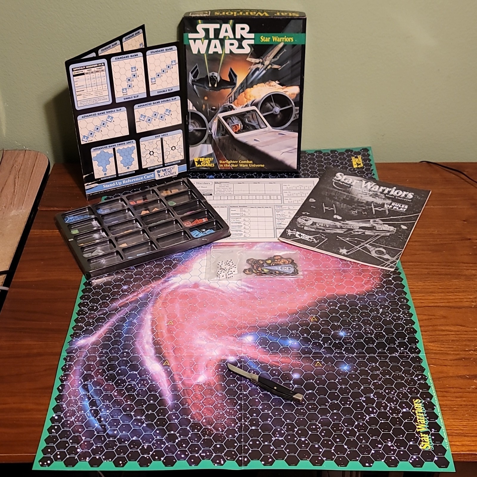 West End Games Star Wars Star Warriors & Assault on Hoth RARELY PLAYED