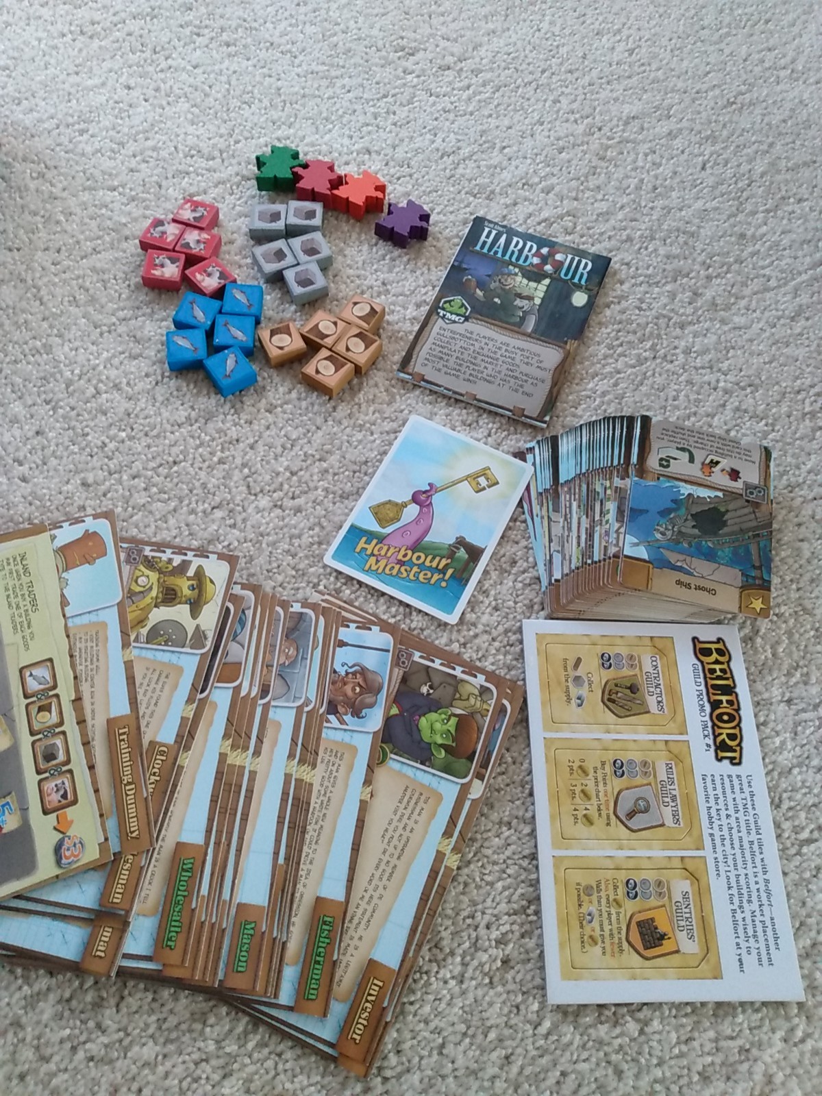 Harbour Worker Placement Card Board Game Scott Almes TMG 2014 New – Open Box