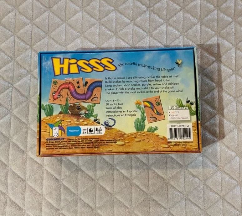 Hisss – The Colorful Snake-Making Tile Matching Card Game