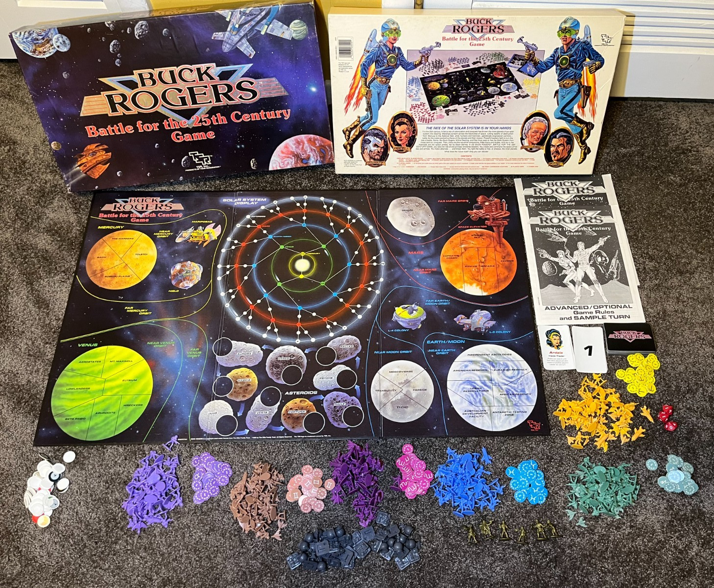Buck Rogers – Battle for the 25th Century Board Game TSR Box OK/Components VG