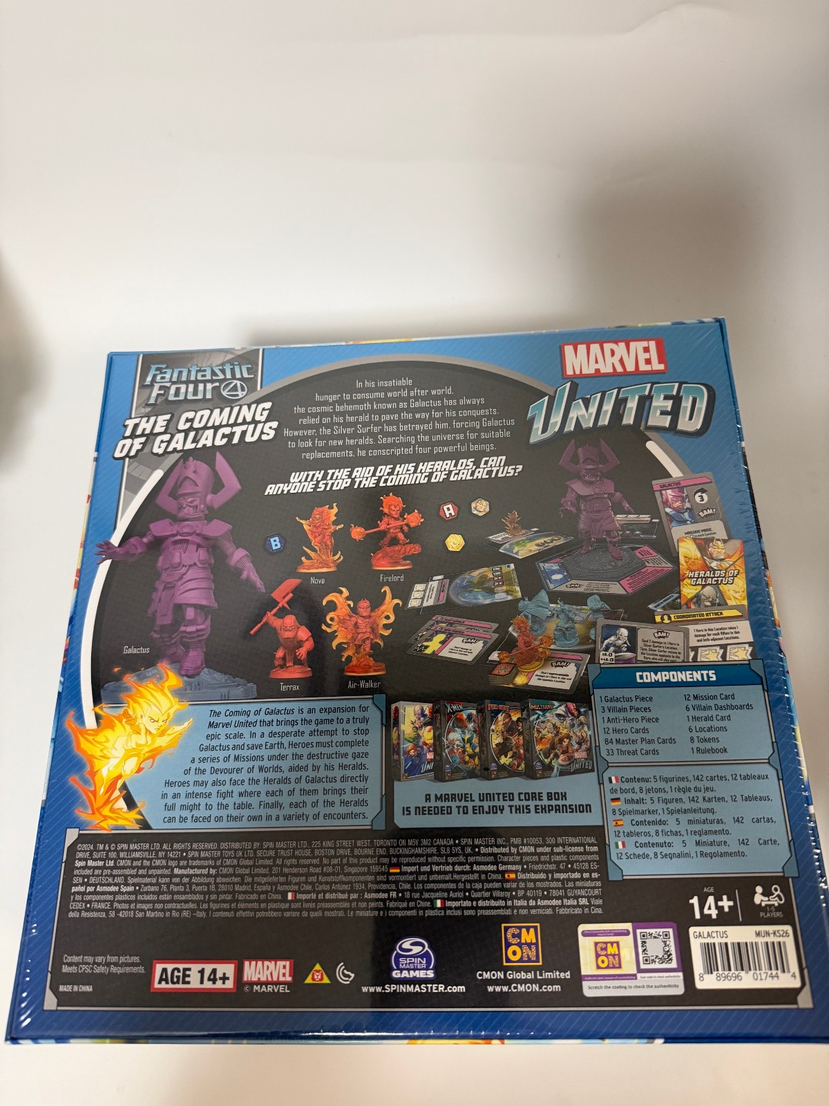 Marvel United Fantastic Four: The Coming Of Galactus Kickstarter New & Sealed