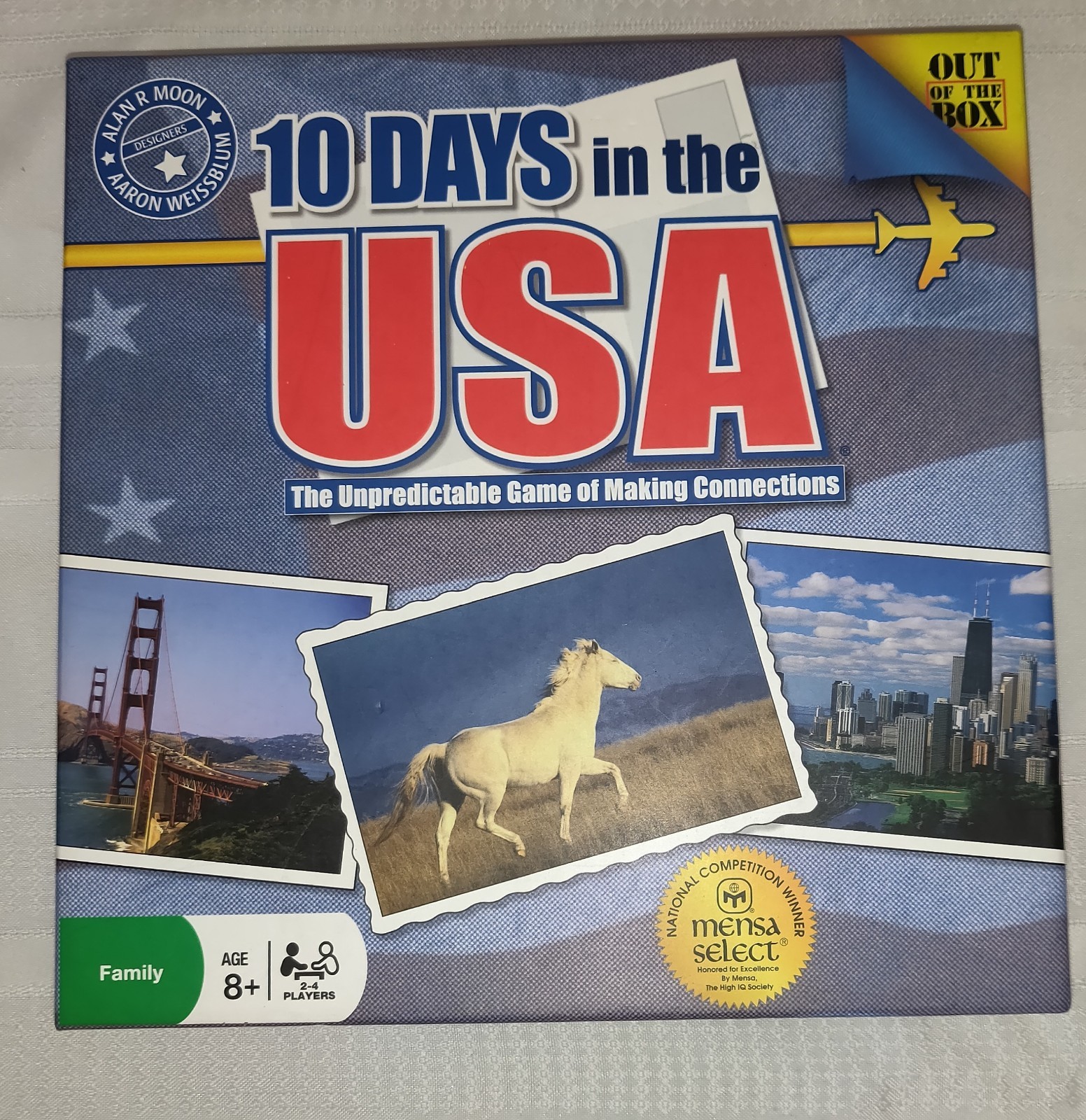 10 Days In The USA Board Game MENSA Family 2-4 Players NEW Traveling Ages 8+