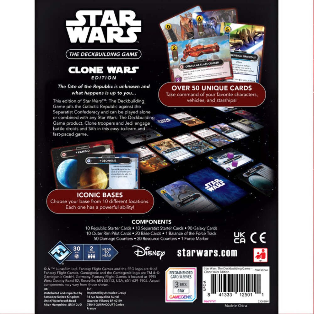 Star Wars: The Deckbuilding Game – Clone Wars Fantasy Flight Games Board game