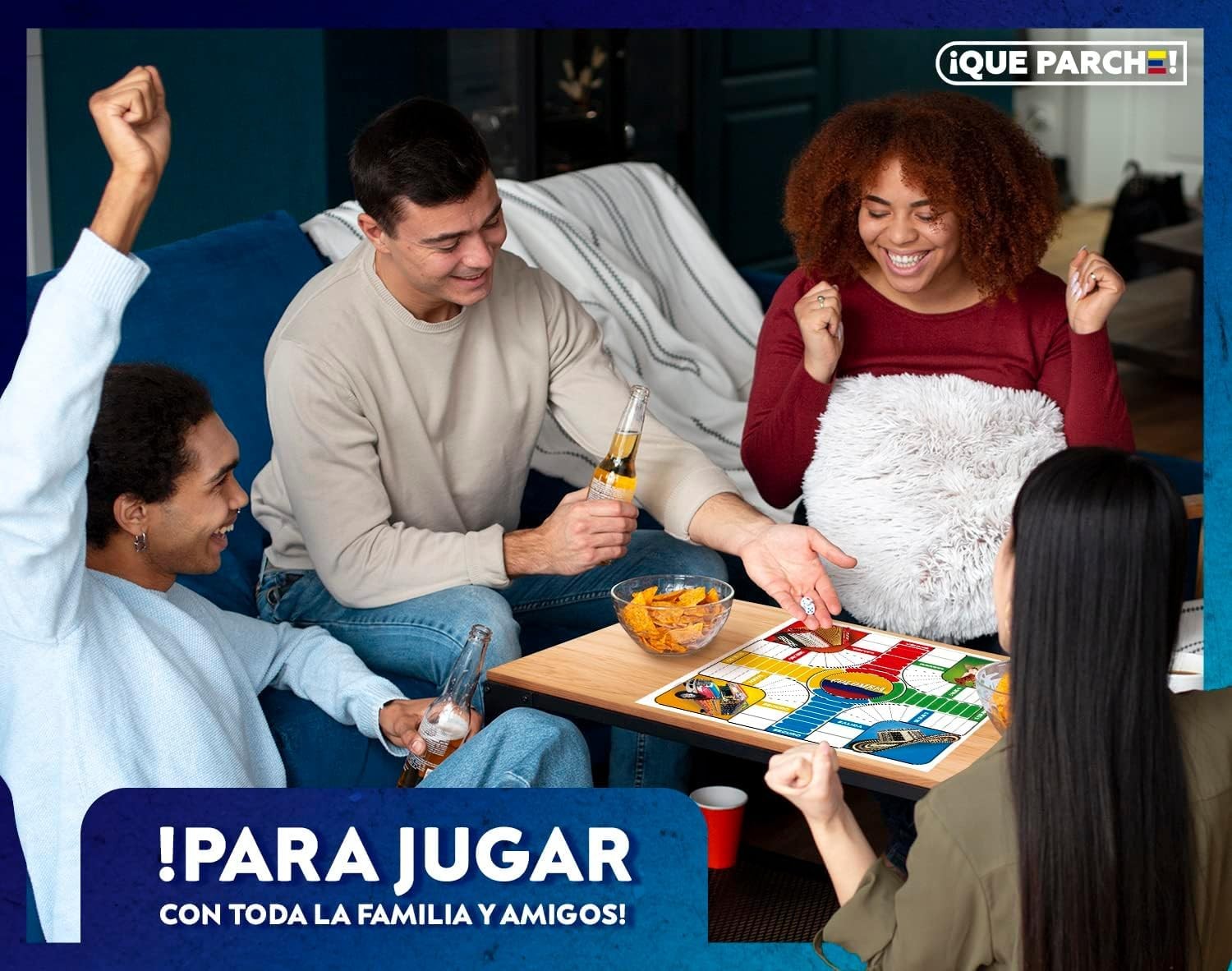 PARQUES Colombiano para 2 a 4 Jugadores Colombian Parques Board Game, Parchee…