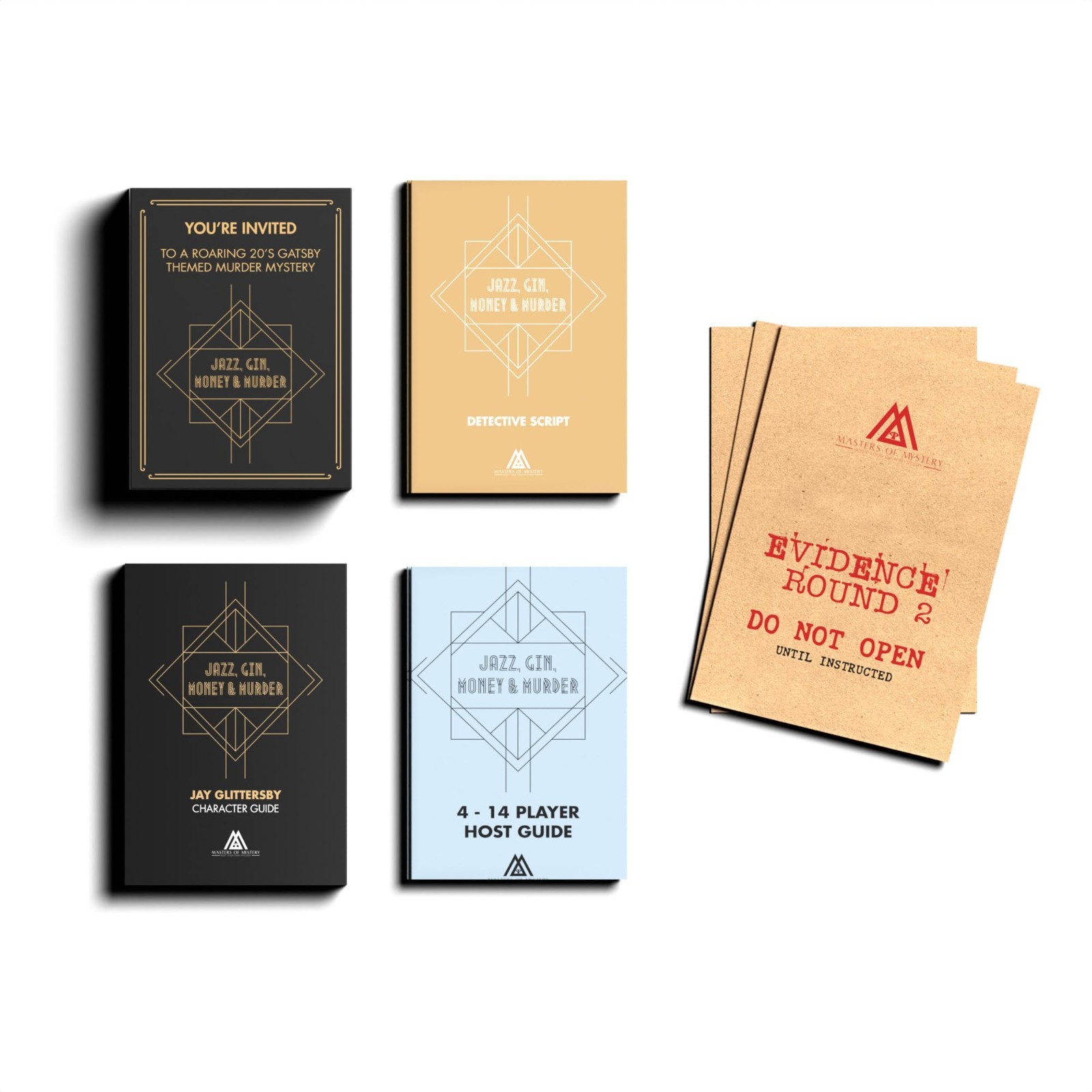 1920s Murder Mystery Dinner Party Game – Roaring 20s Speakeasy Whodunnit for 4-2