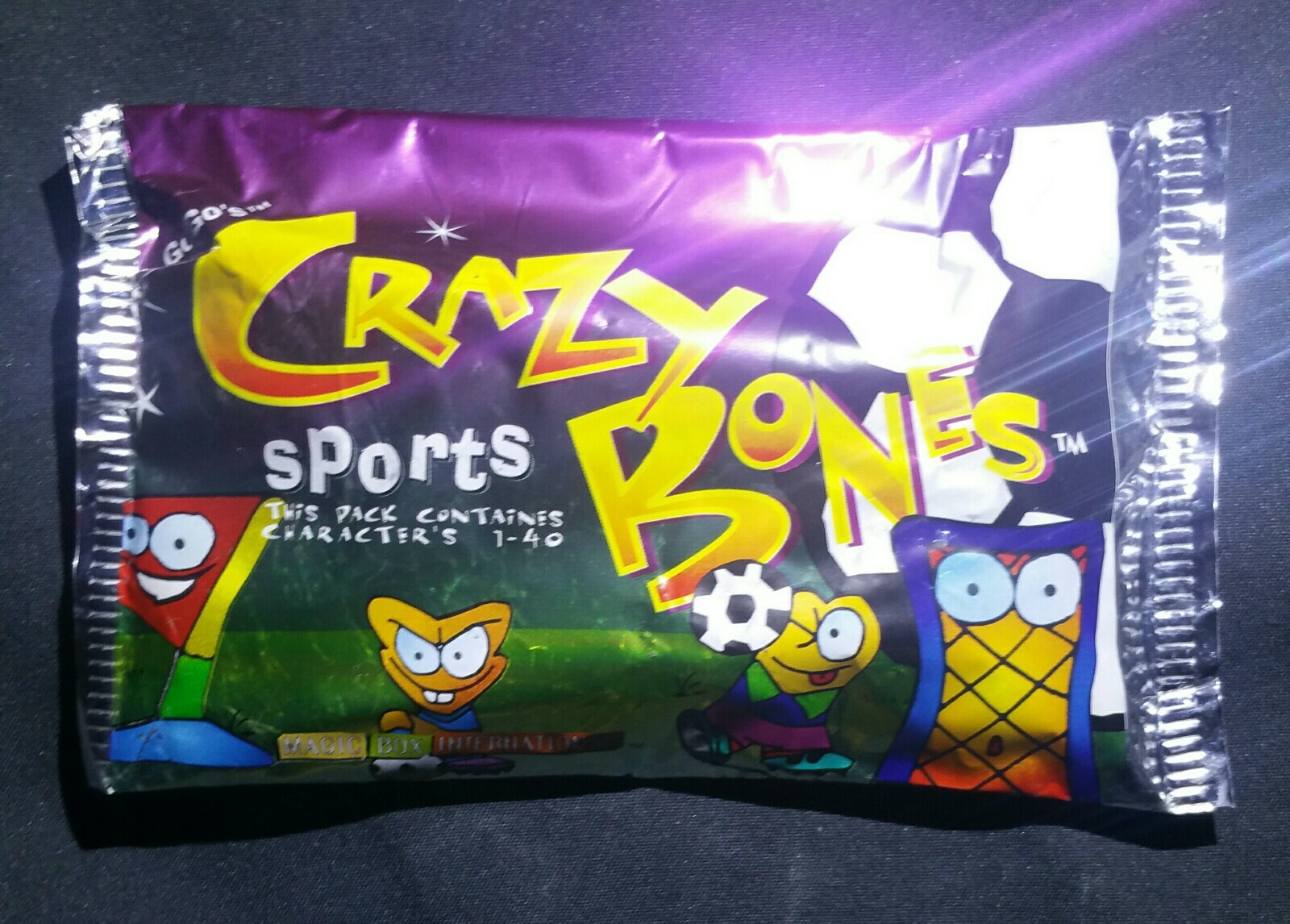 9 NEW SEALED PACKS GOGOS CRAZY BONES ORIGINAL “SPORTS” VERSION ☆☆ 36 BONES ☆☆