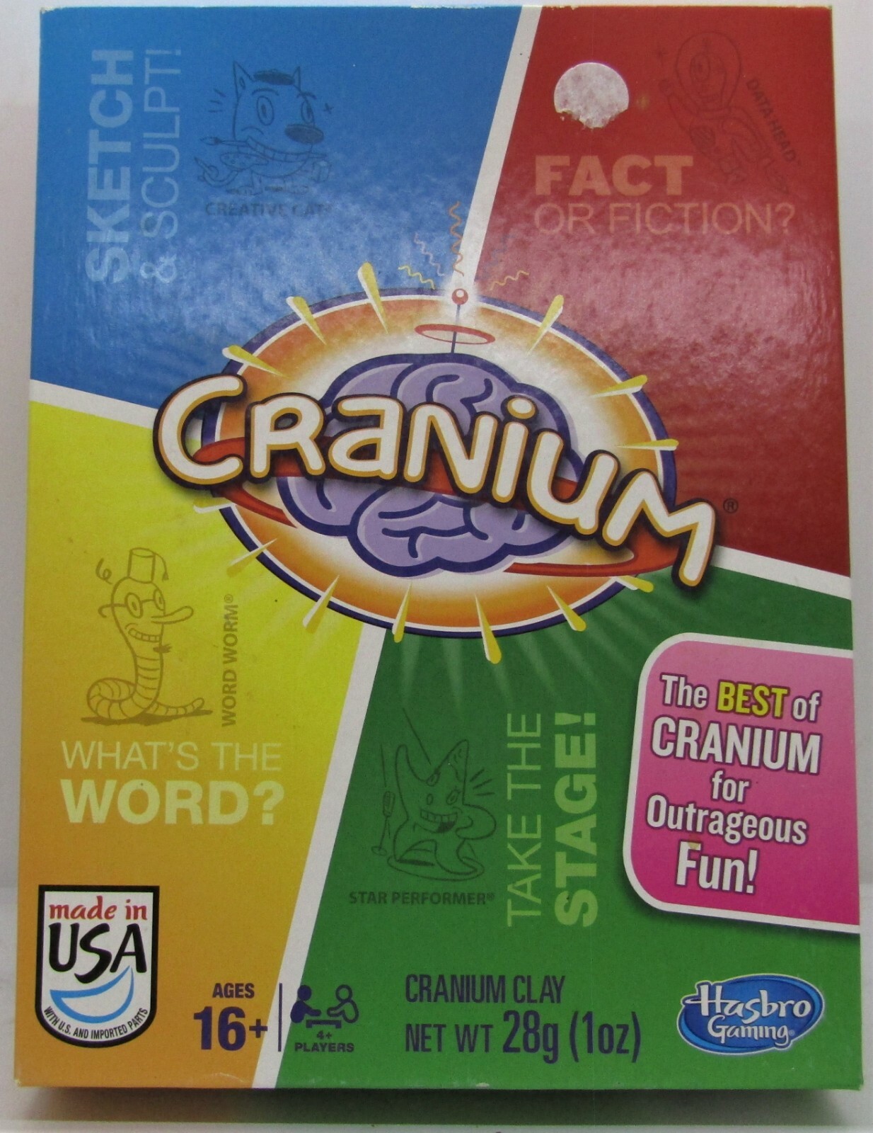 The Best of Cranium by Hasbro Game Ages 16+, Players 2-4+ ~ Brand New