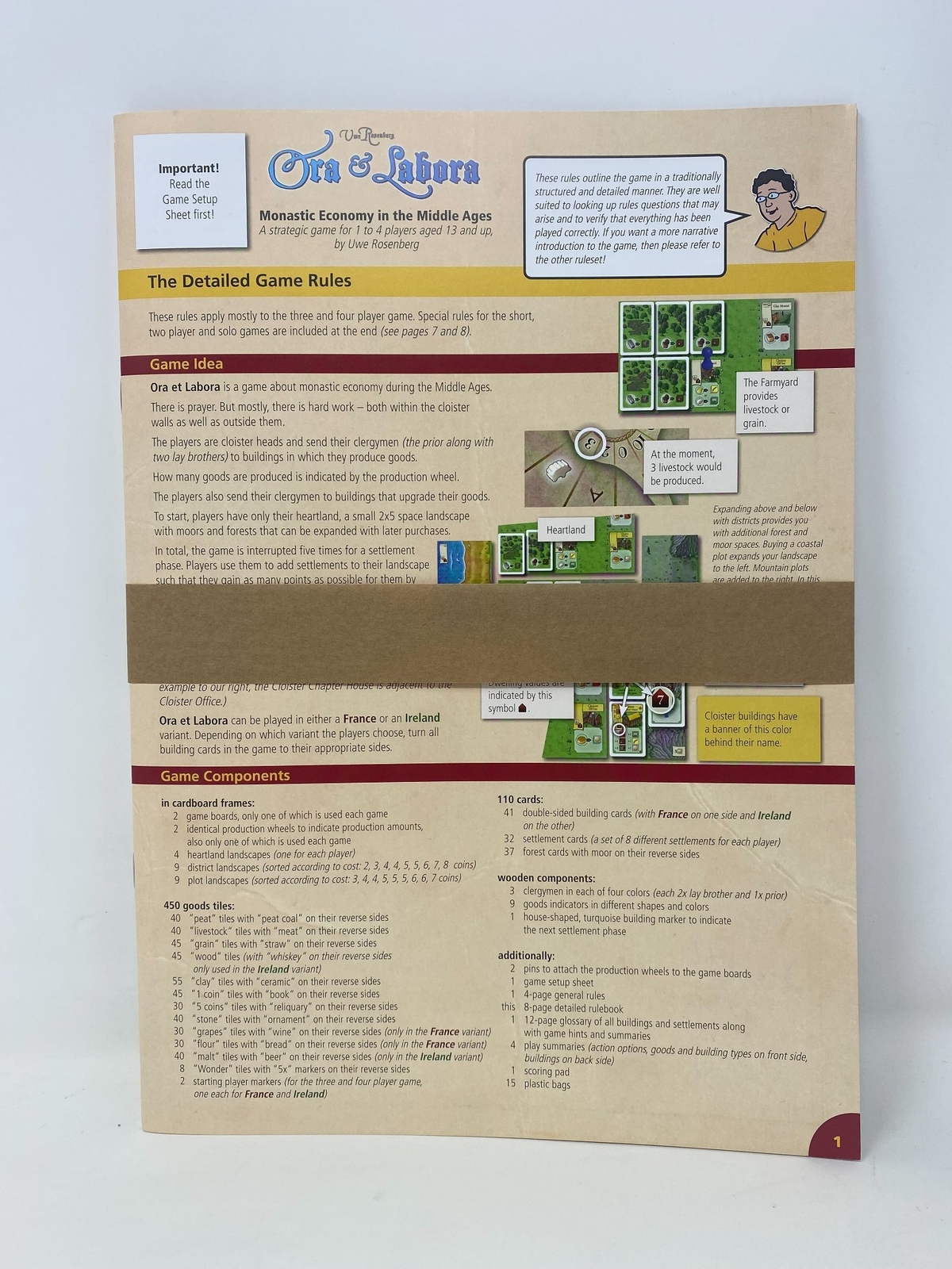 Ora and Labora Board Game – New Edition [USED – COMPLETE] 1 to 4 Players