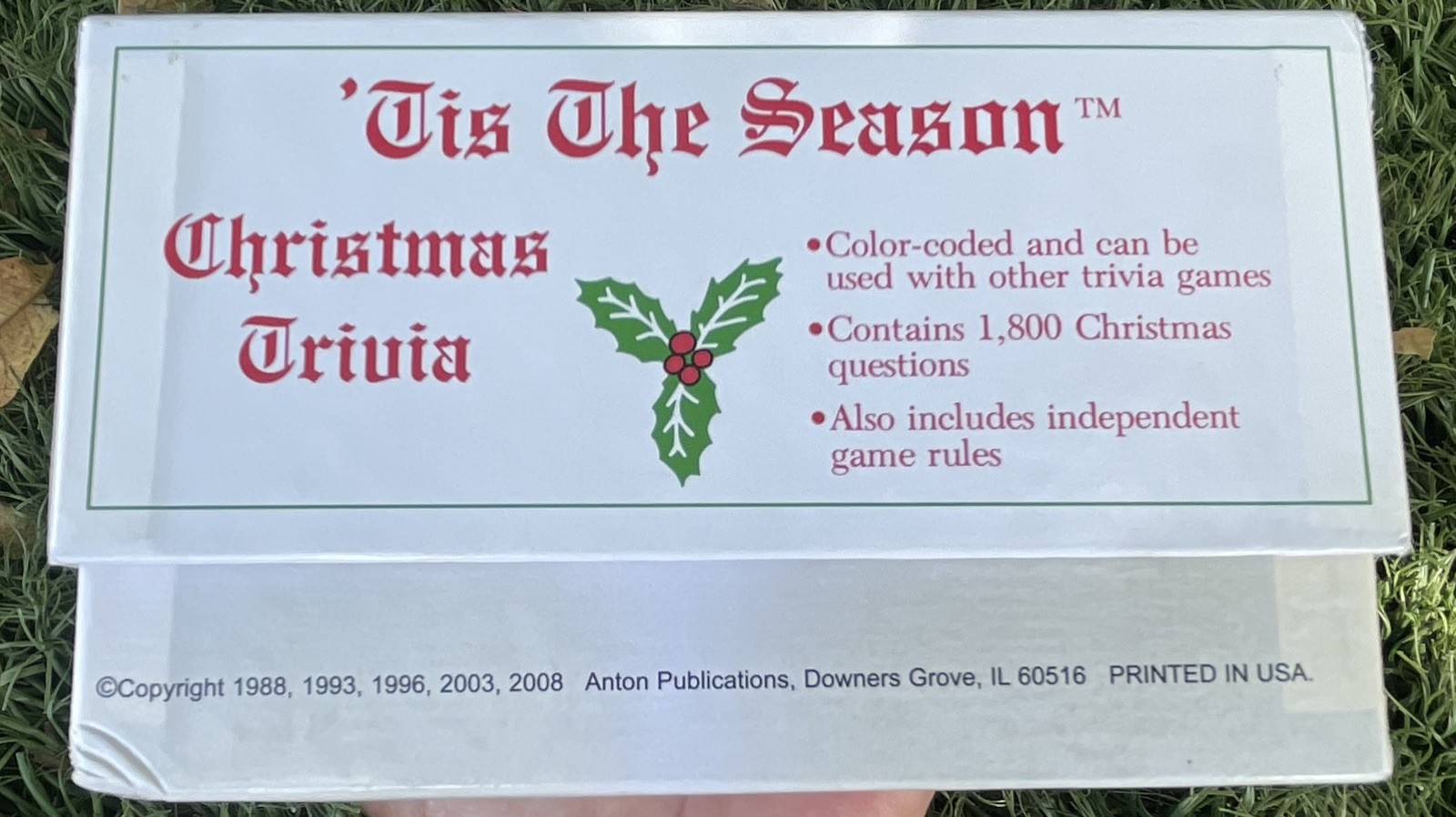 Tis The Season Christmas Trivia Card Game Family Timeless Holiday Knowledge Fun