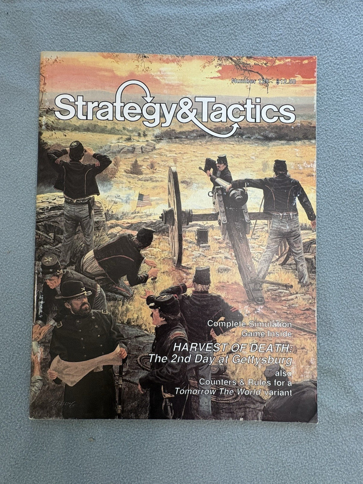 Harvest of Death game UNPUNCHED Strategy Tactics 129; complete; ACW Gettysburg