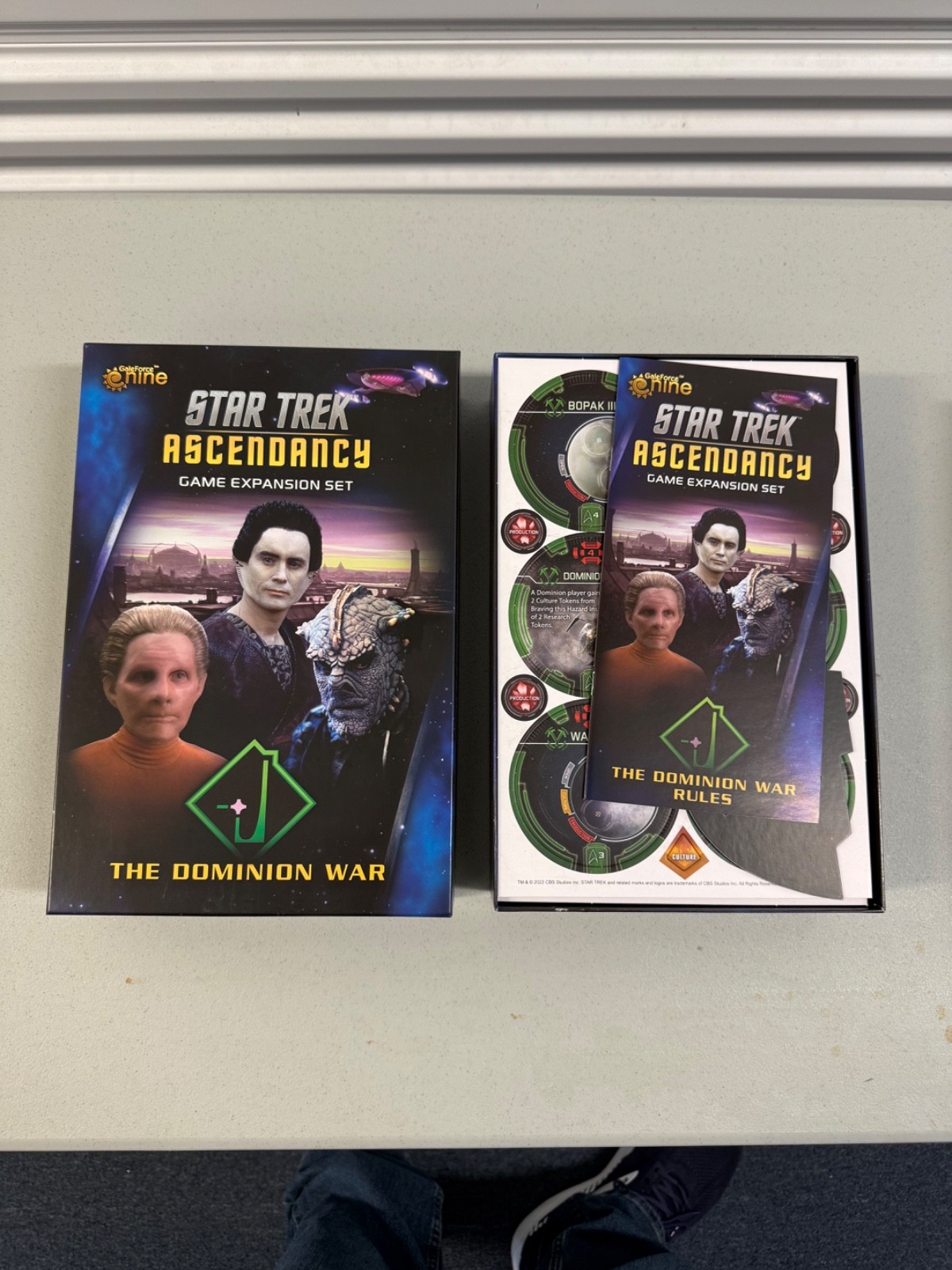 Star Trek Ascendency COMPLETE open NEVER PLAYED but UNPUNCHED Gale Force Nine
