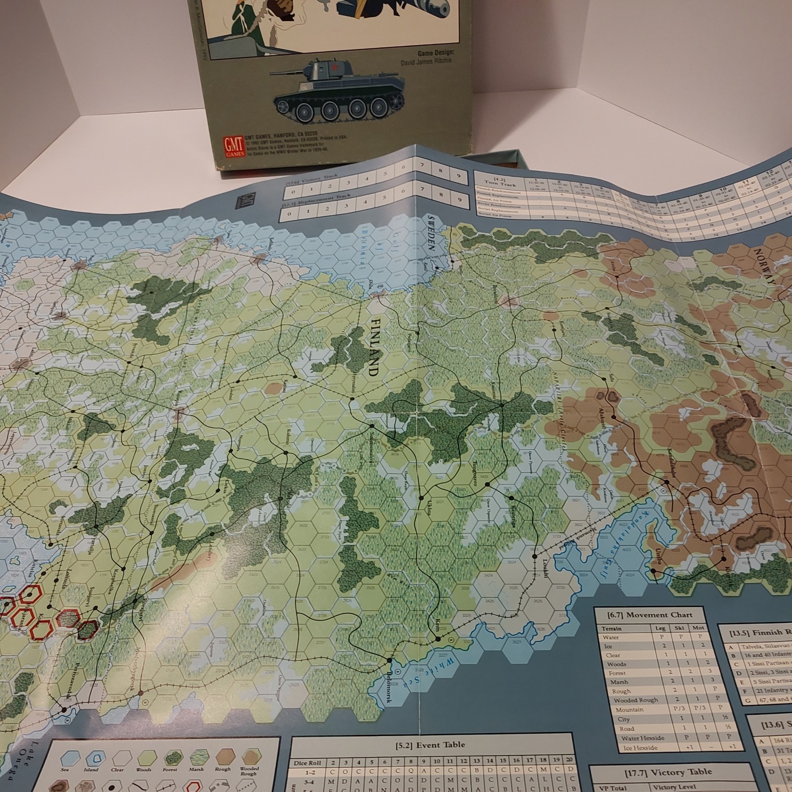 GMT WWII Arctic Storm Russo-Finnish Winter War PUNCHED W/ ERRATA