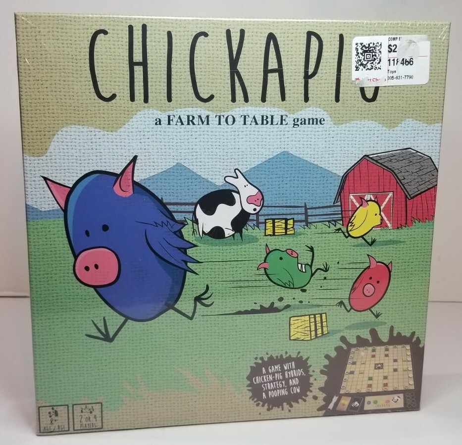 Chickapig Board Game NEW SEALED FREE SHIPPING Family Board Game 8+ 2-4 Player