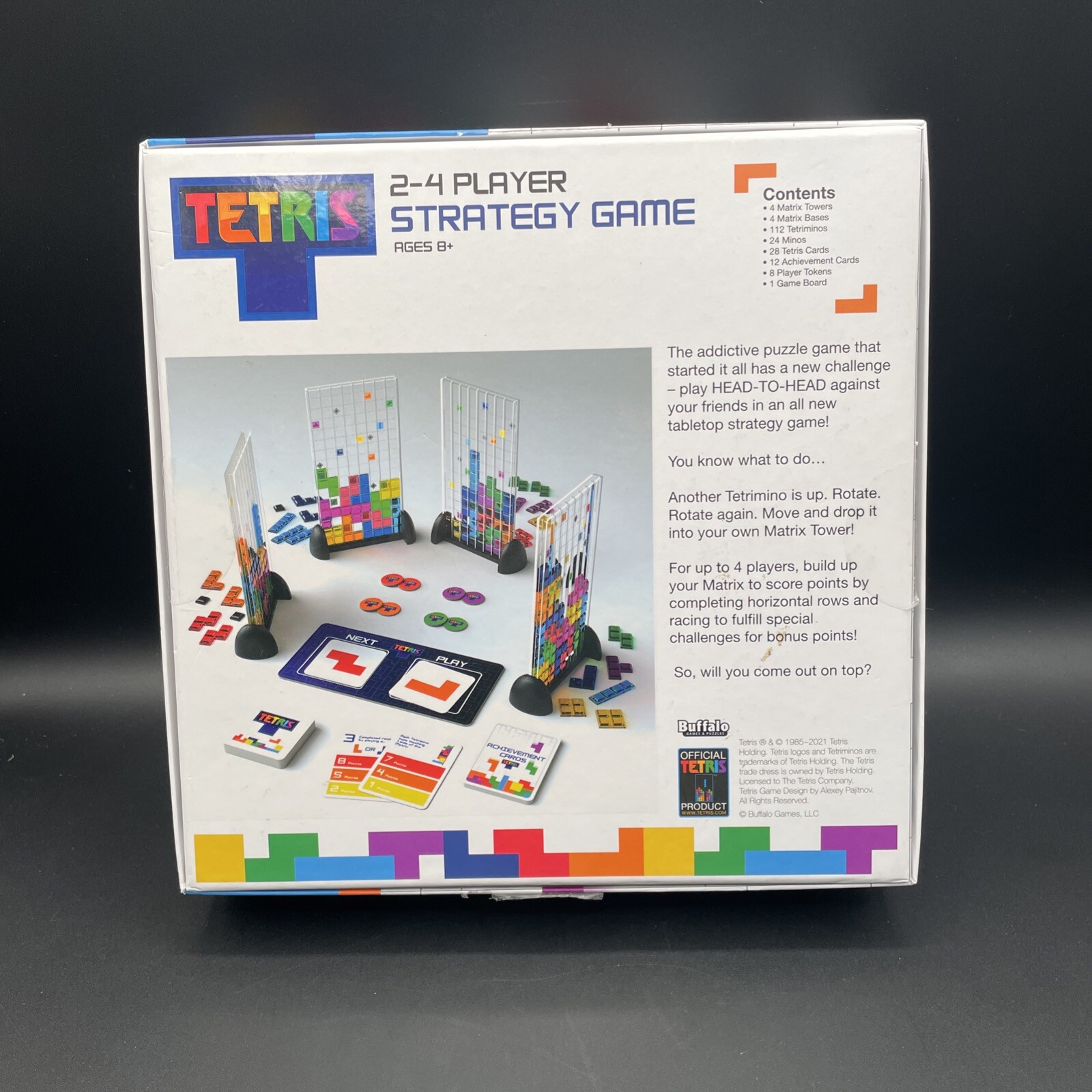 Tetris Strategy Stacking Head-to-Head Racing Board Game *Read