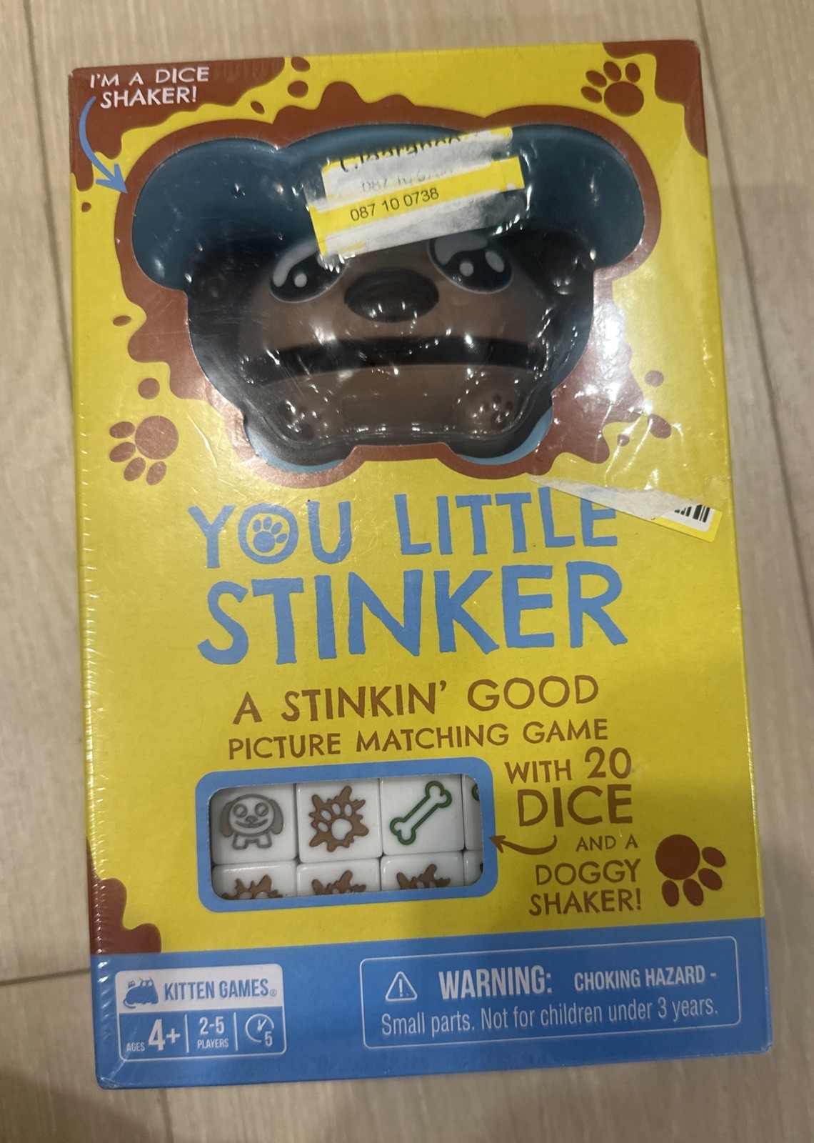 You Little Stinker Matching Dice Game Ages 4+ 2-5 Players w/ Doggy Shaker NEW
