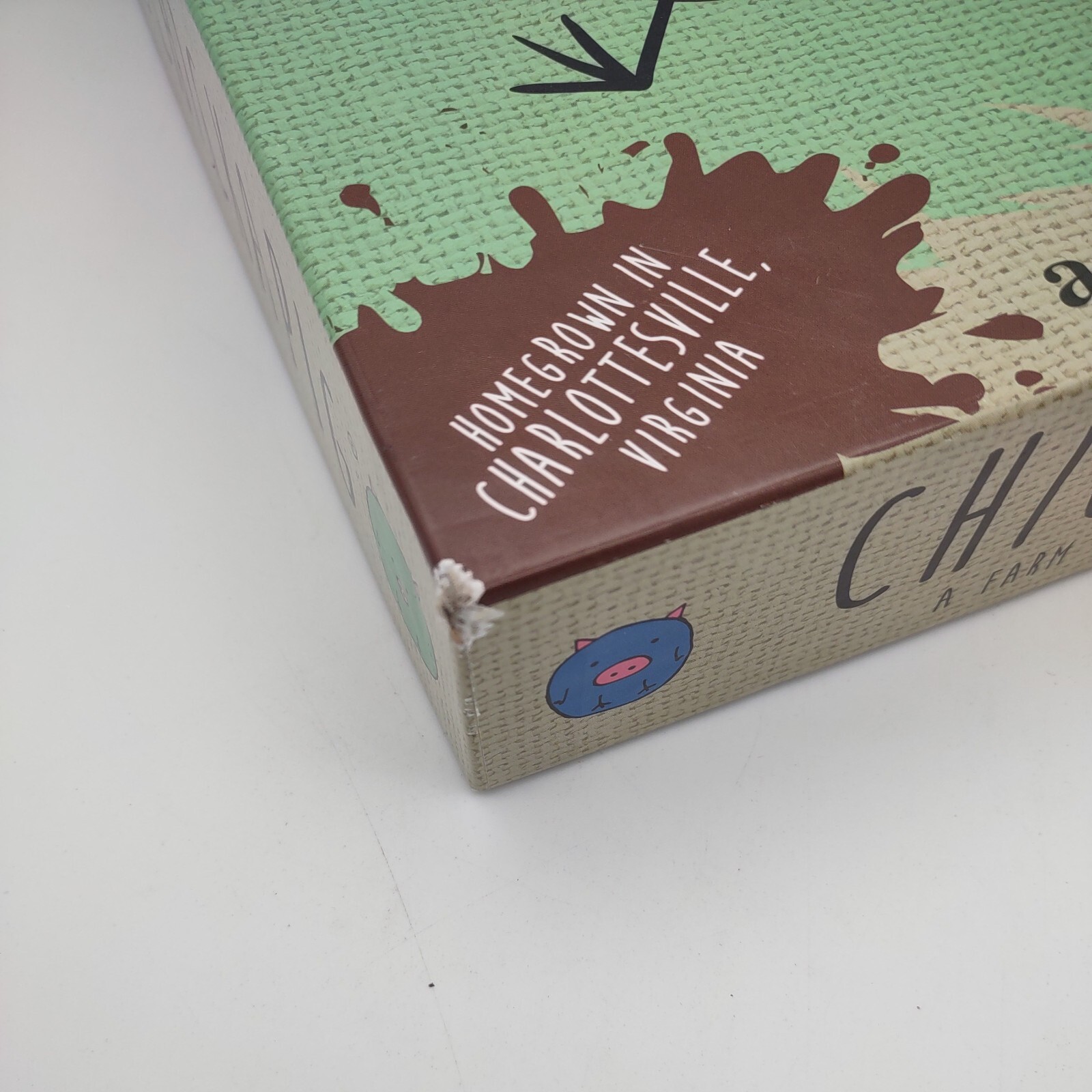 Chickapig First Edition A Farm to Table Board Game Unpunched Wood Pieces NIOB