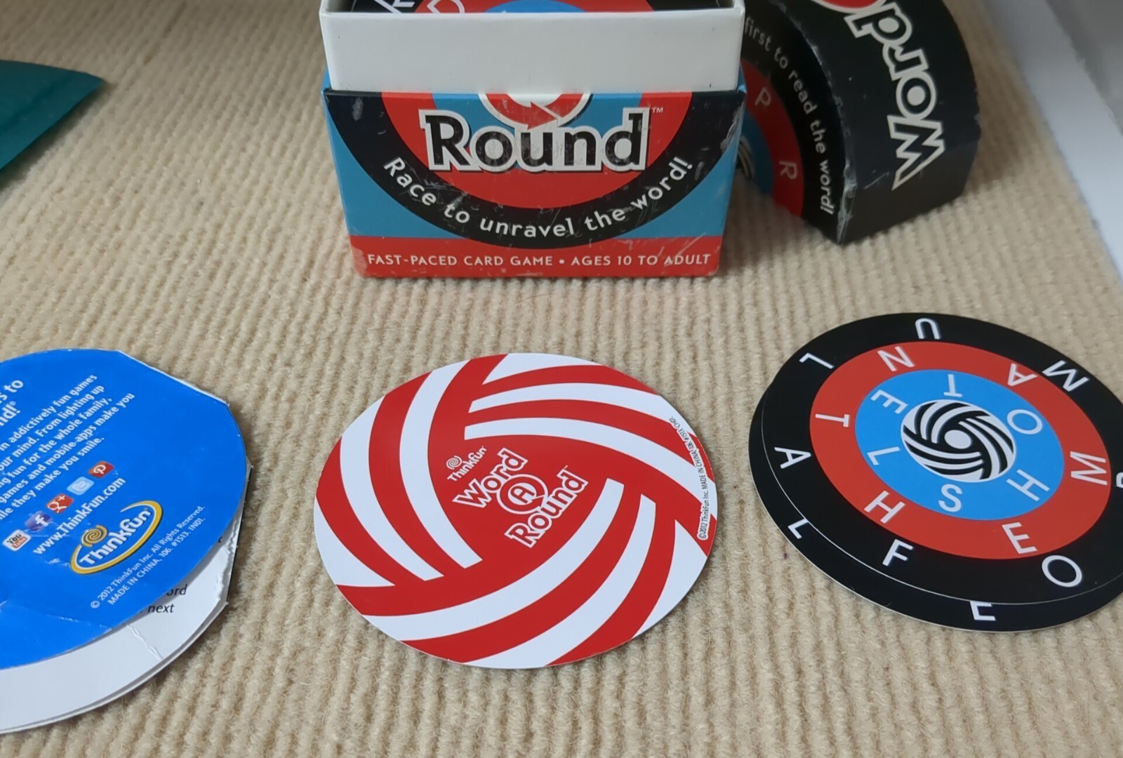 Thinkfun Word A Round Race To Unravel The Word, Fast-Paced Card Game 10 To Adult