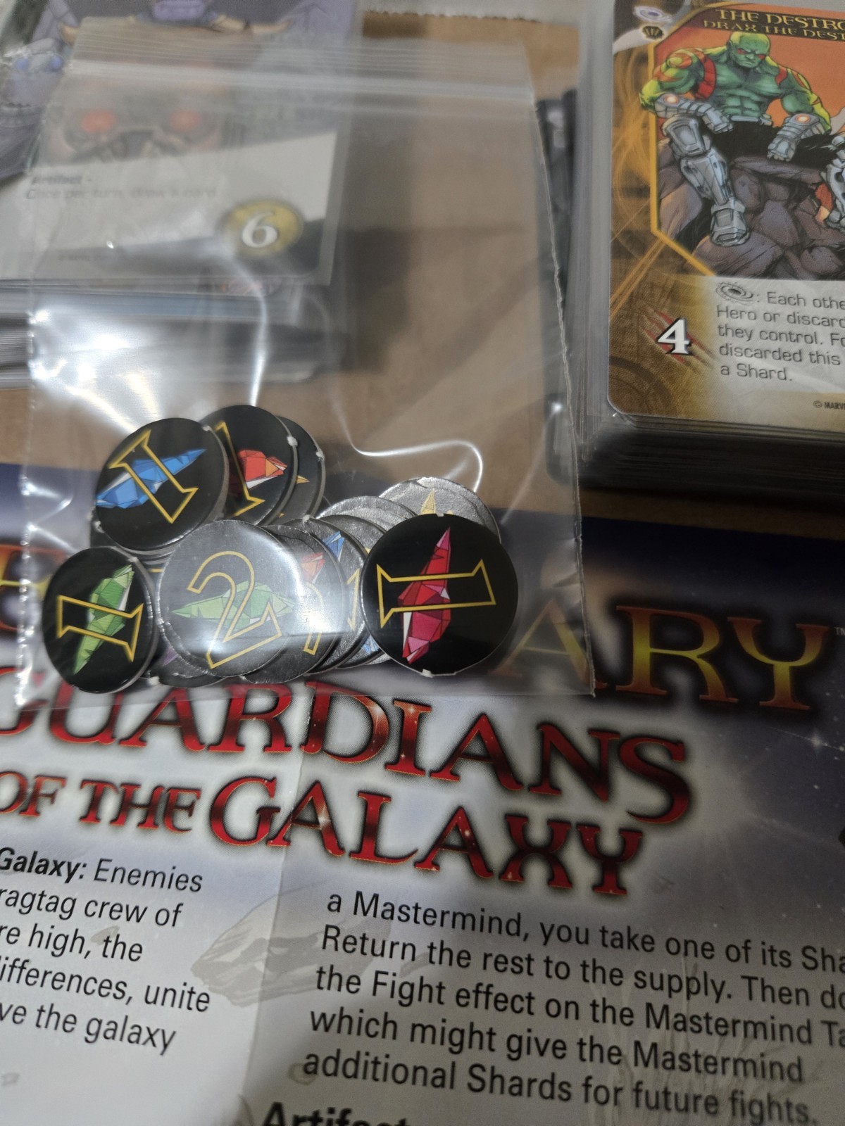 Legendary Marvel: Guardians of the Galaxy Expansion COMPLETE No Box