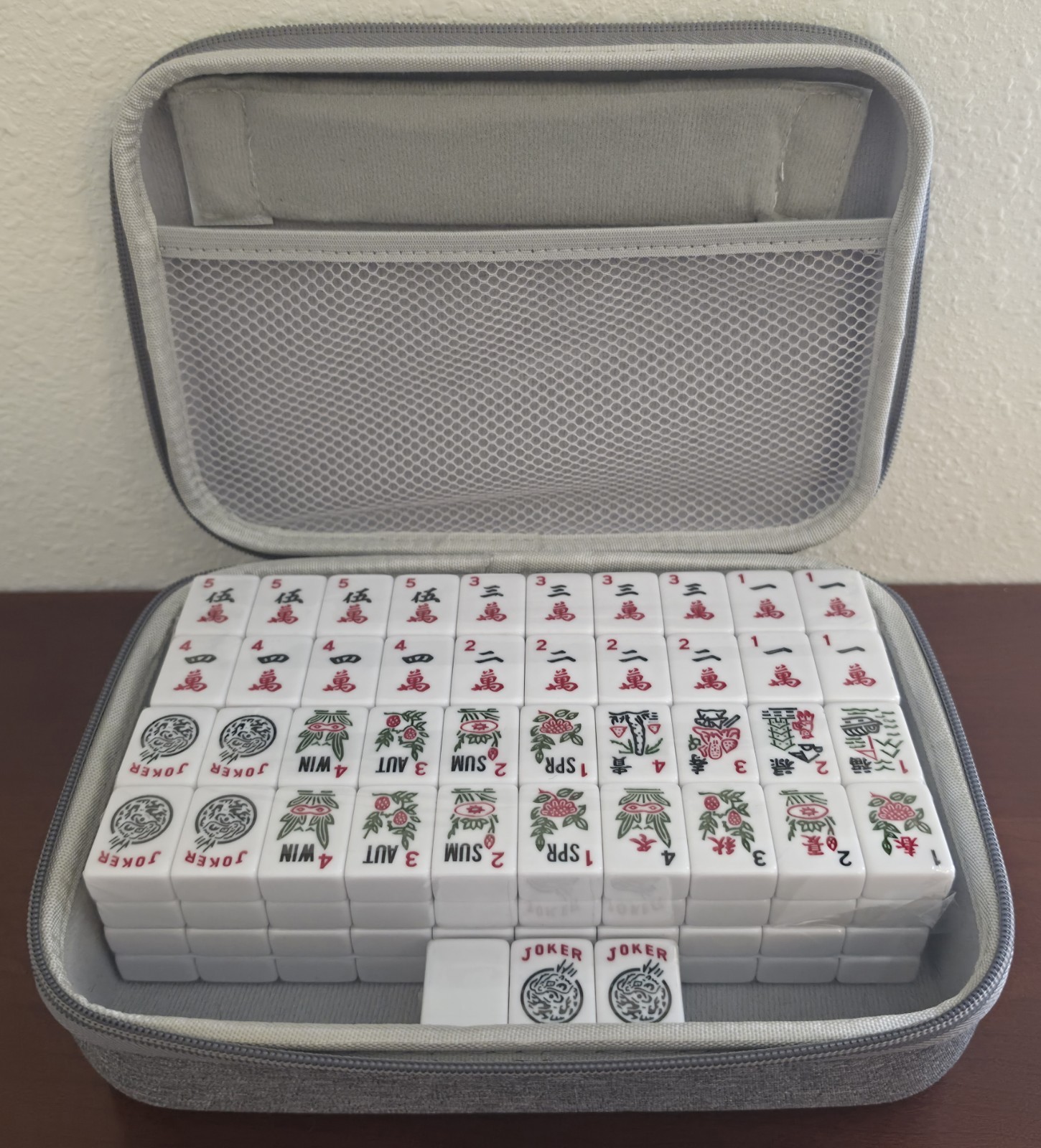 RARE Official BINOOD American Mahjong 166 SEALED Engraved Tiles + Hardshell Case