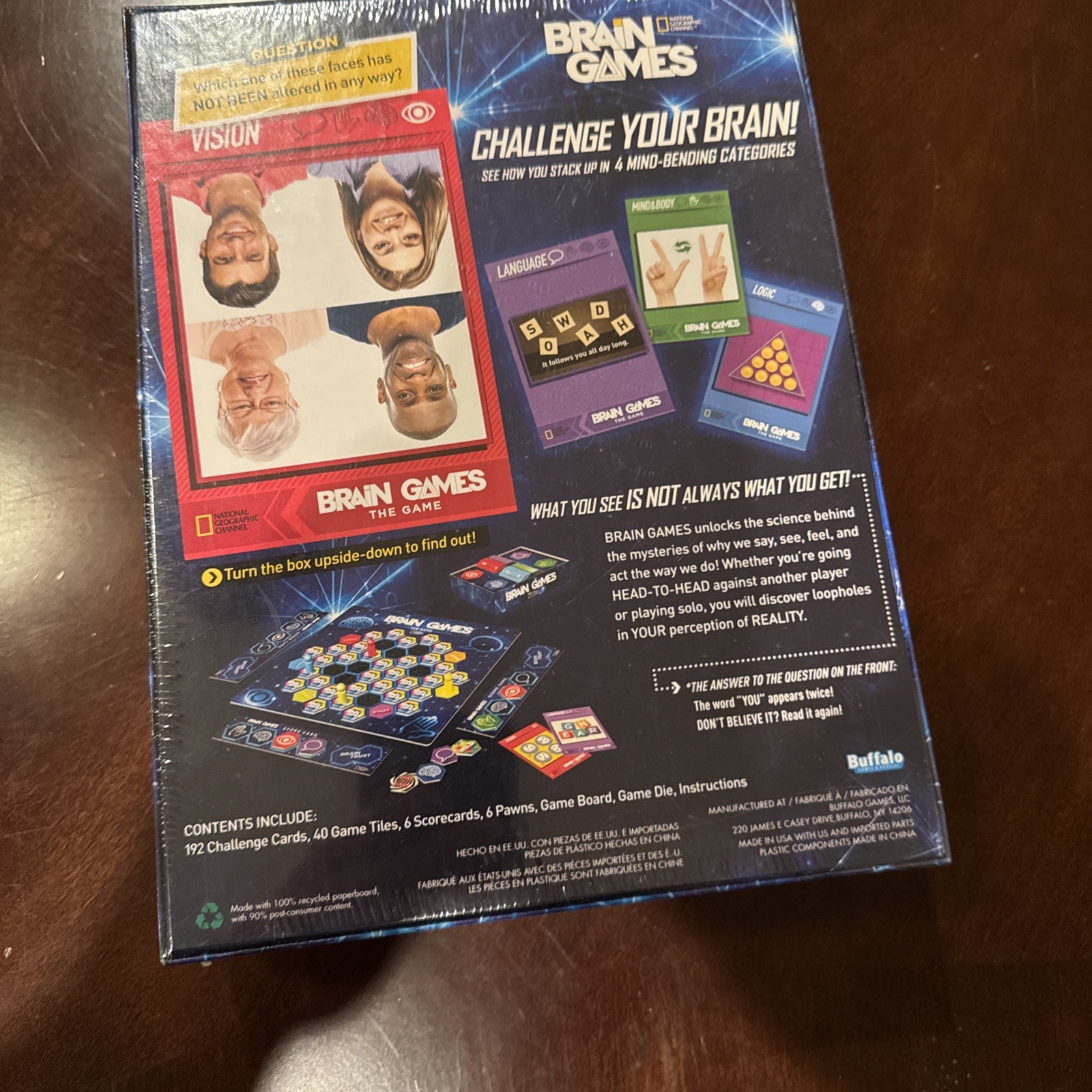 BRAIN GAMES National Geographic The Game NEW And Sealed -Unopened.
