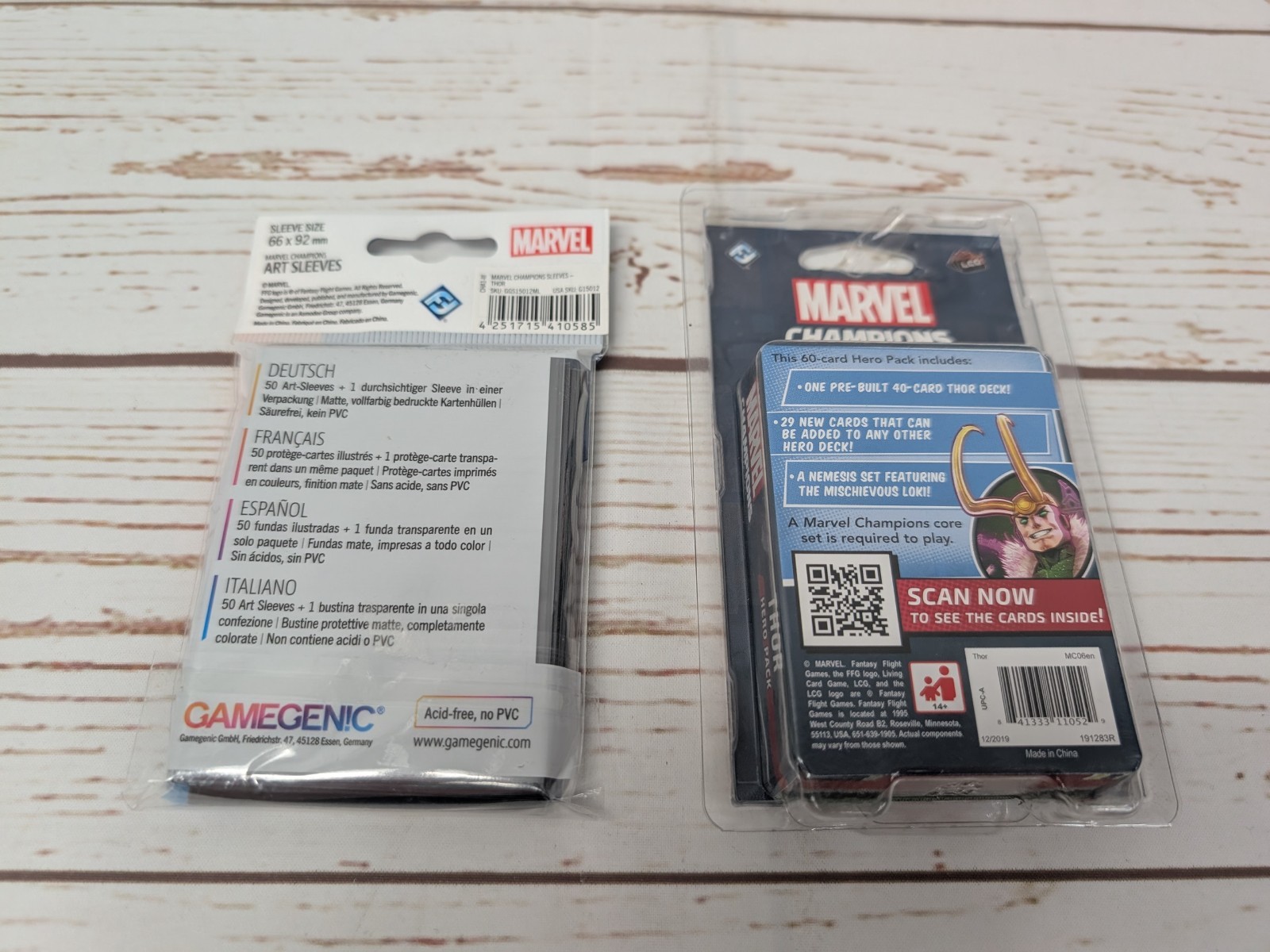 Marvel Champions Card Game LCG Thor Hero Pack & Sleeves Complete