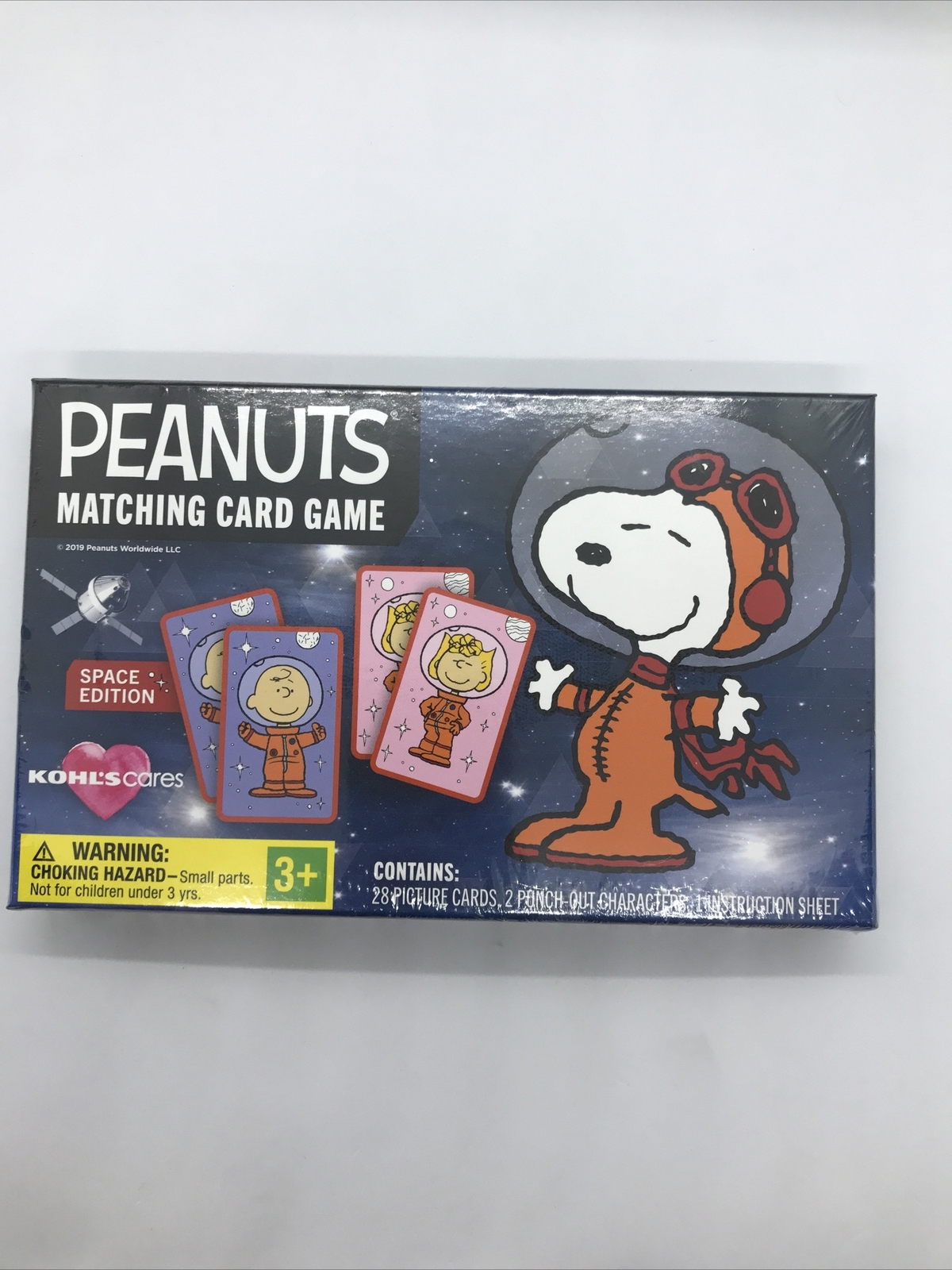 Peanuts Matching Card Game / Space Edition Charlie Brown & The Gang New Sealed