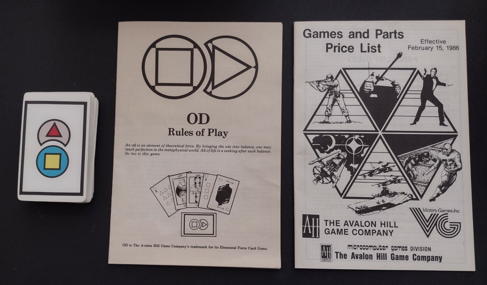 OD Game 1985 The Avalon Hill Game Company A Unique Blend of Skill and Chance