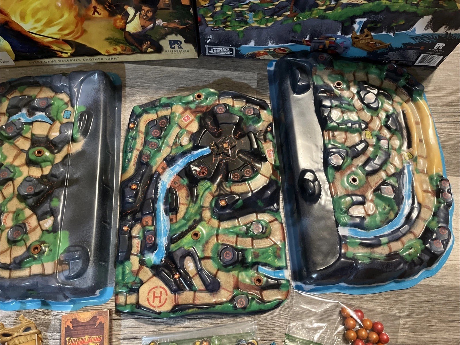 FIREBALL ISLAND THE CURSE OF VUL-KAR Game Deluxe Marbles & Treasure Trove