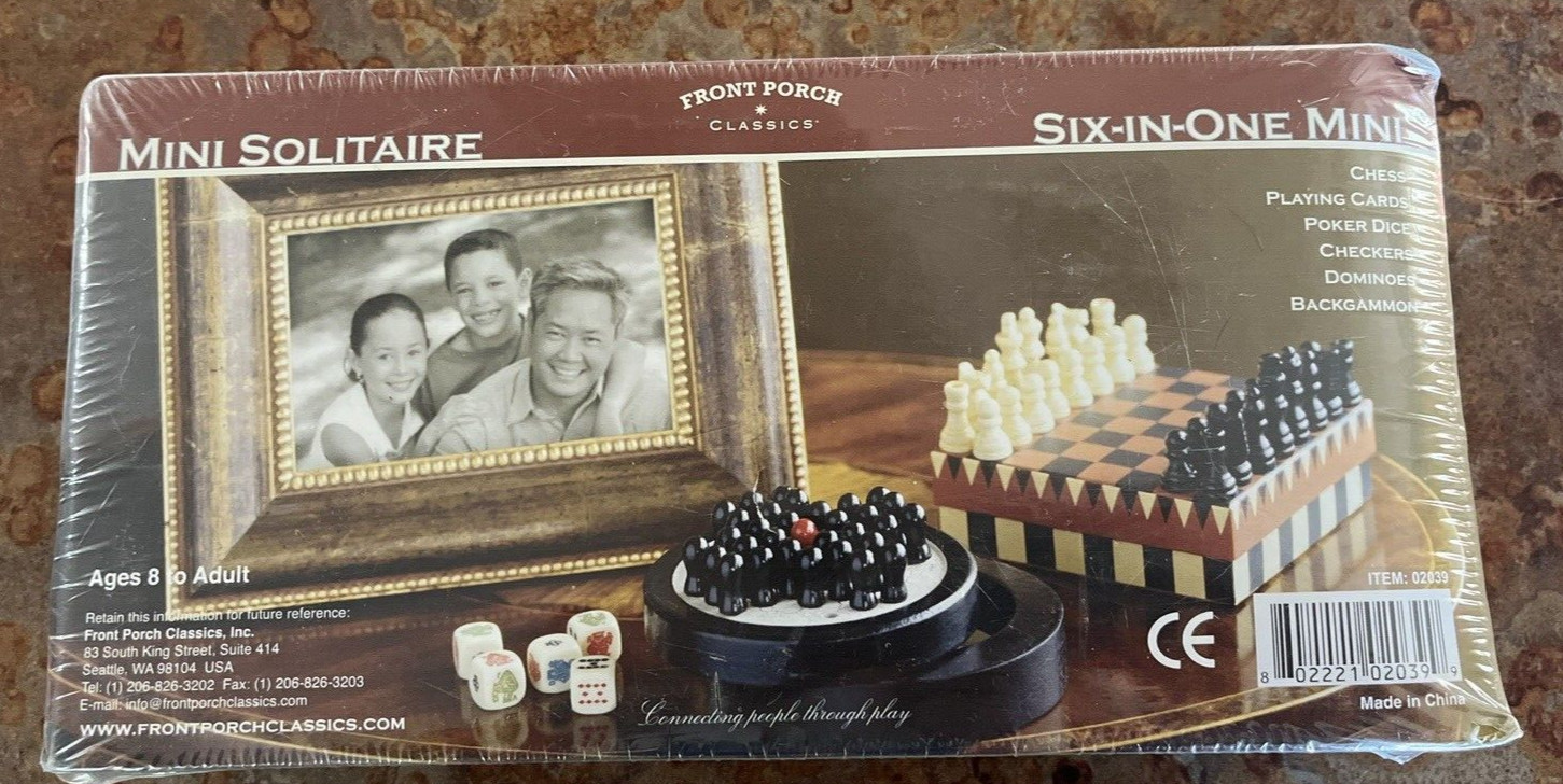 New Front Porch Classics ” mini solitaire six in one games” (A2) Old Century