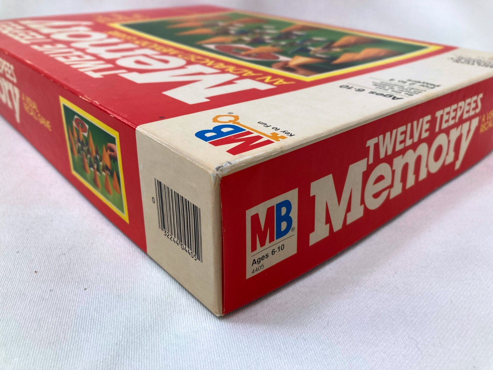 Twelve Teepees Memory Game by Milton Bradley Visual Recall Game Vintage 1984