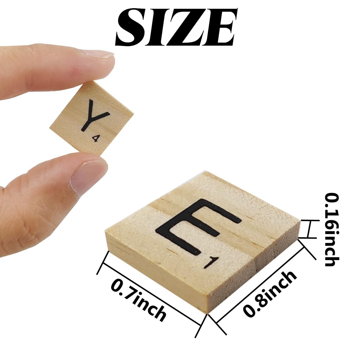 1000PCS Wooden Letter Tiles, A-Z Capital Letters for Crafts, Spelling, Tiles …