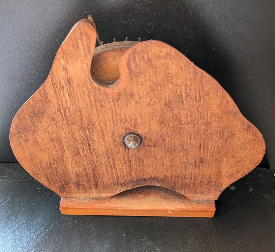 Vintage Australia Map Shaped Wooden Lotto Picker Lottery Number Generator